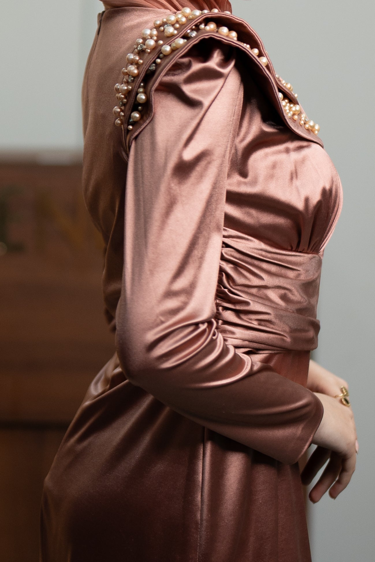 Aurelia Dress - Rose Gold