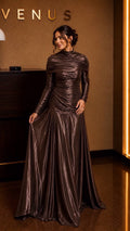 Sea Dress-Bronze Metallic