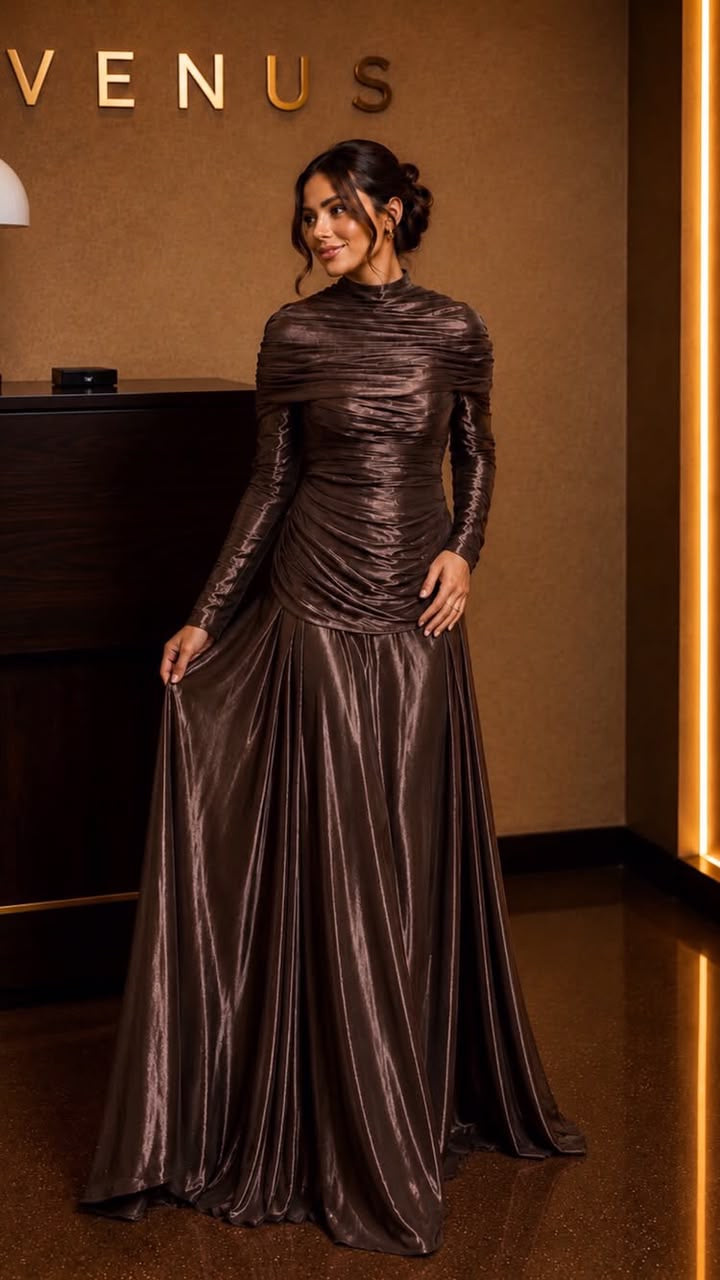 Sea Dress-Bronze Metallic