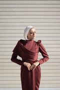 Amara Dress - Burgundy
