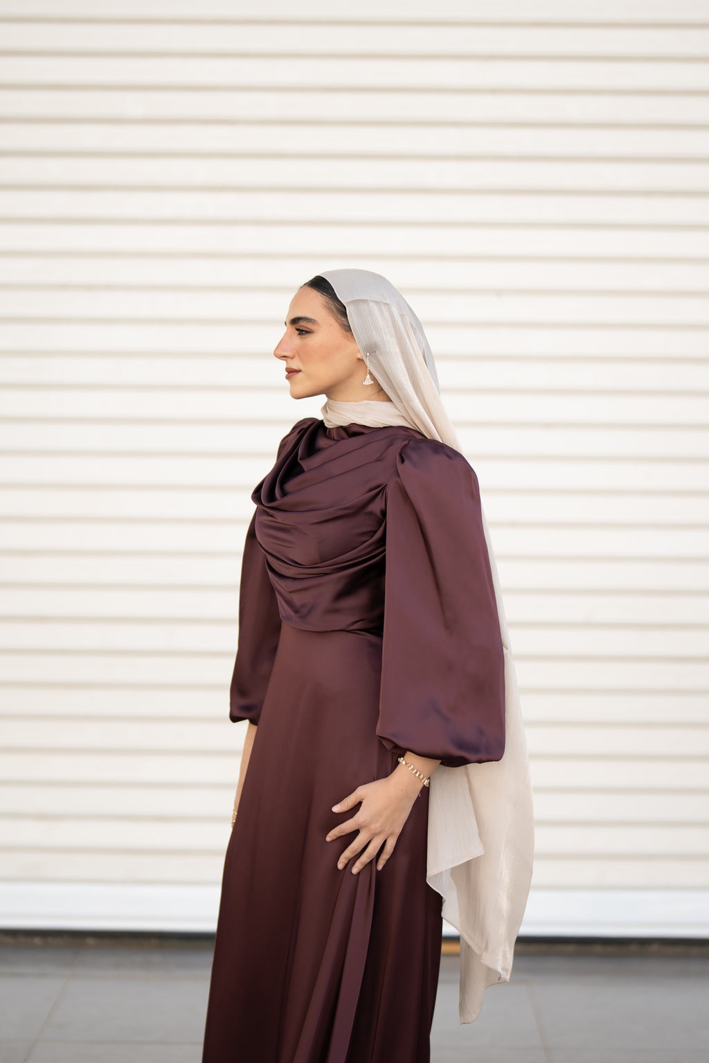 Valentina Dress - Deep Burgundy