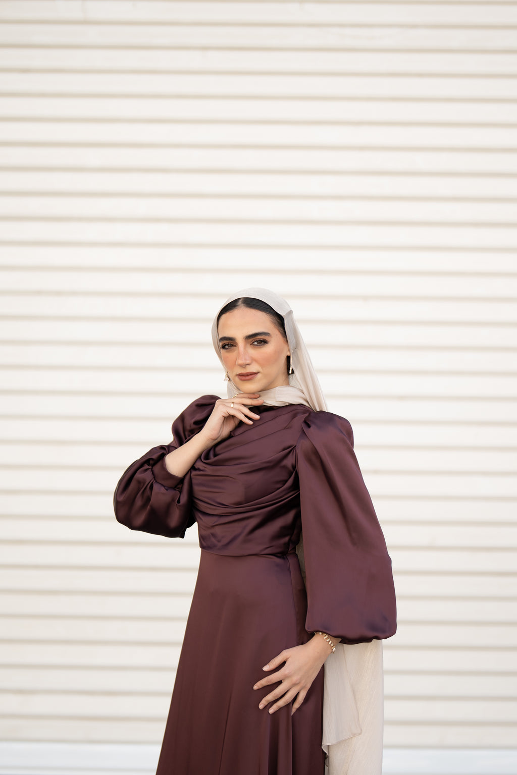 Valentina Dress - Deep Burgundy