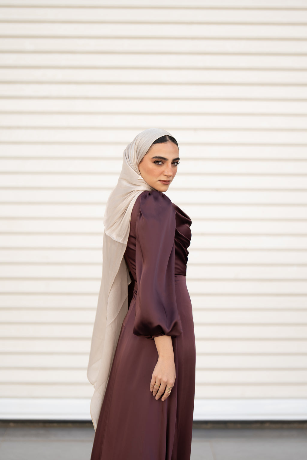 Valentina Dress - Deep Burgundy
