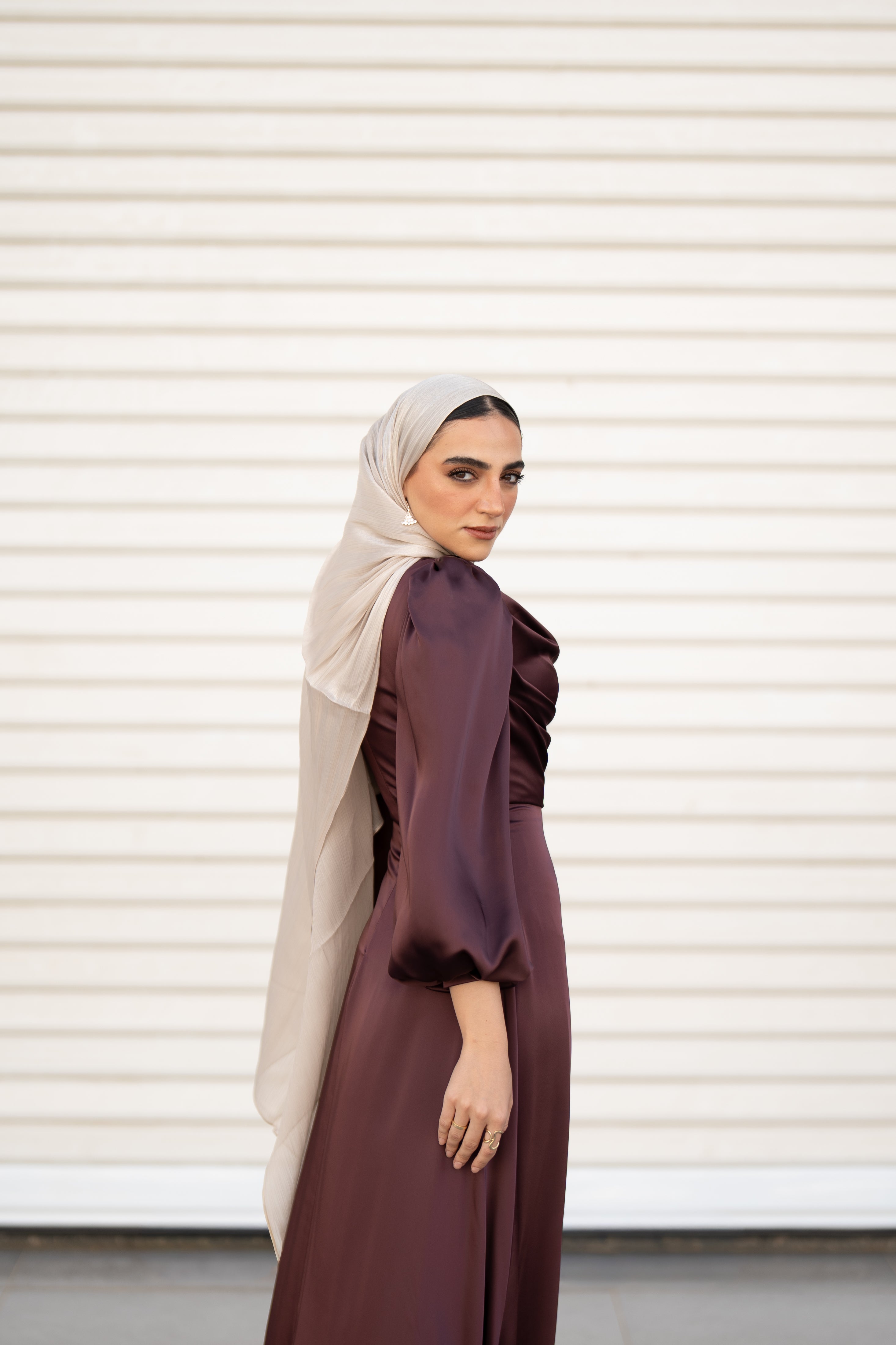 Valentina Dress - Deep Burgundy