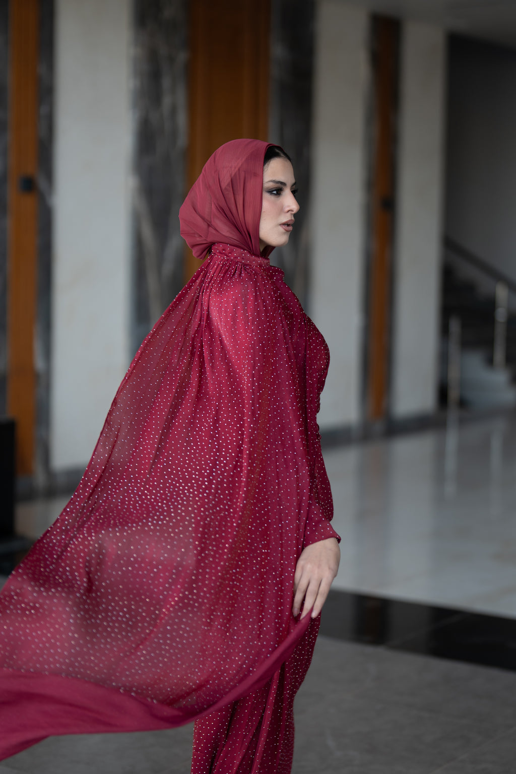 Vivienne Dress - Burgundy
