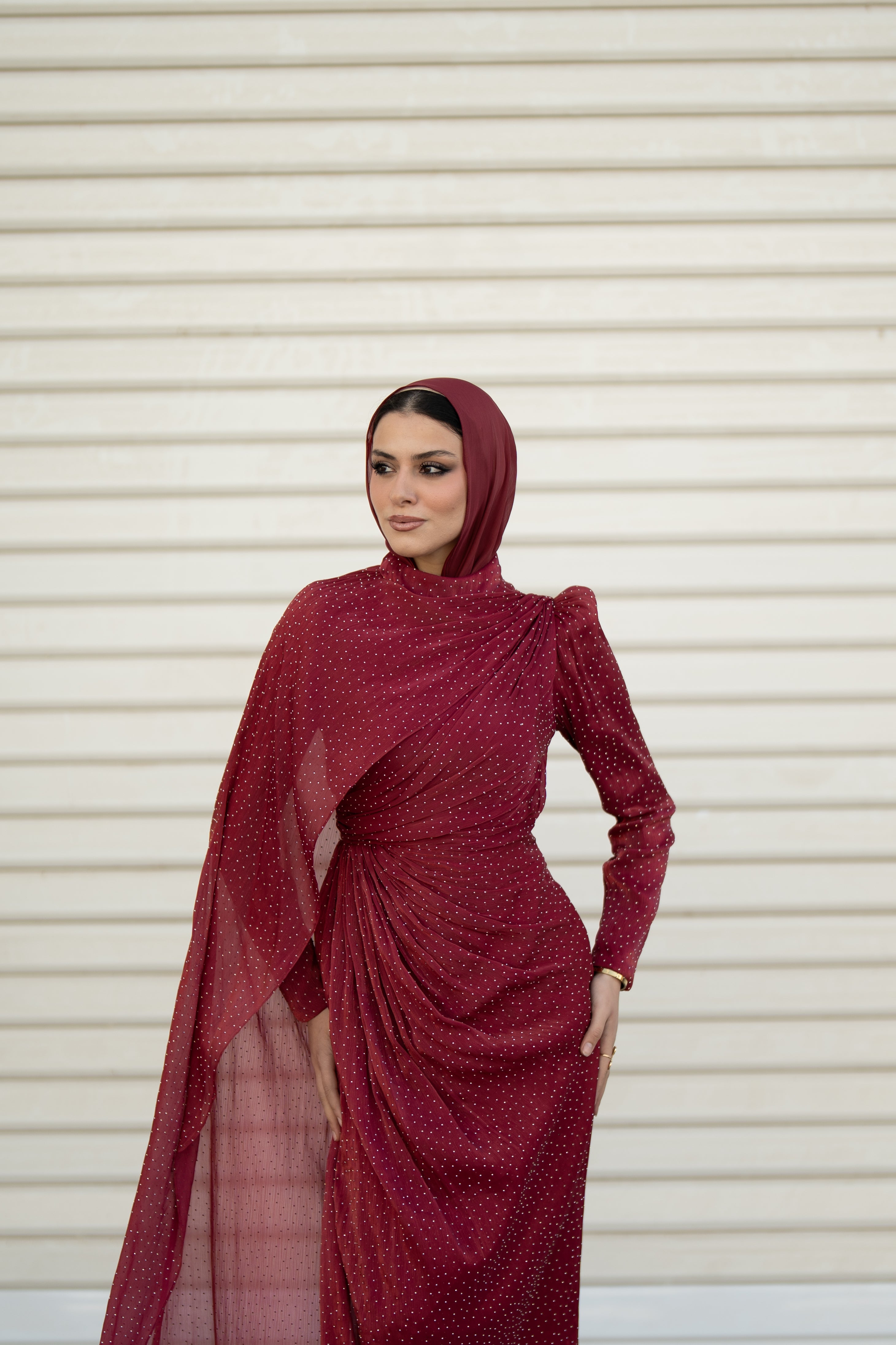 Vivienne Dress - Burgundy
