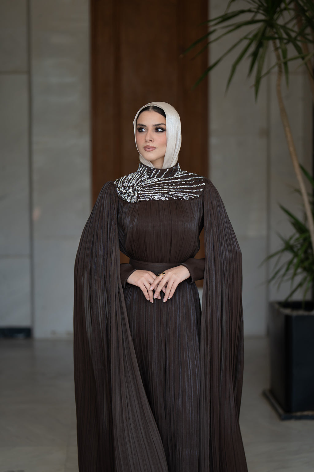 Nadia Dress - Chocolate Brown