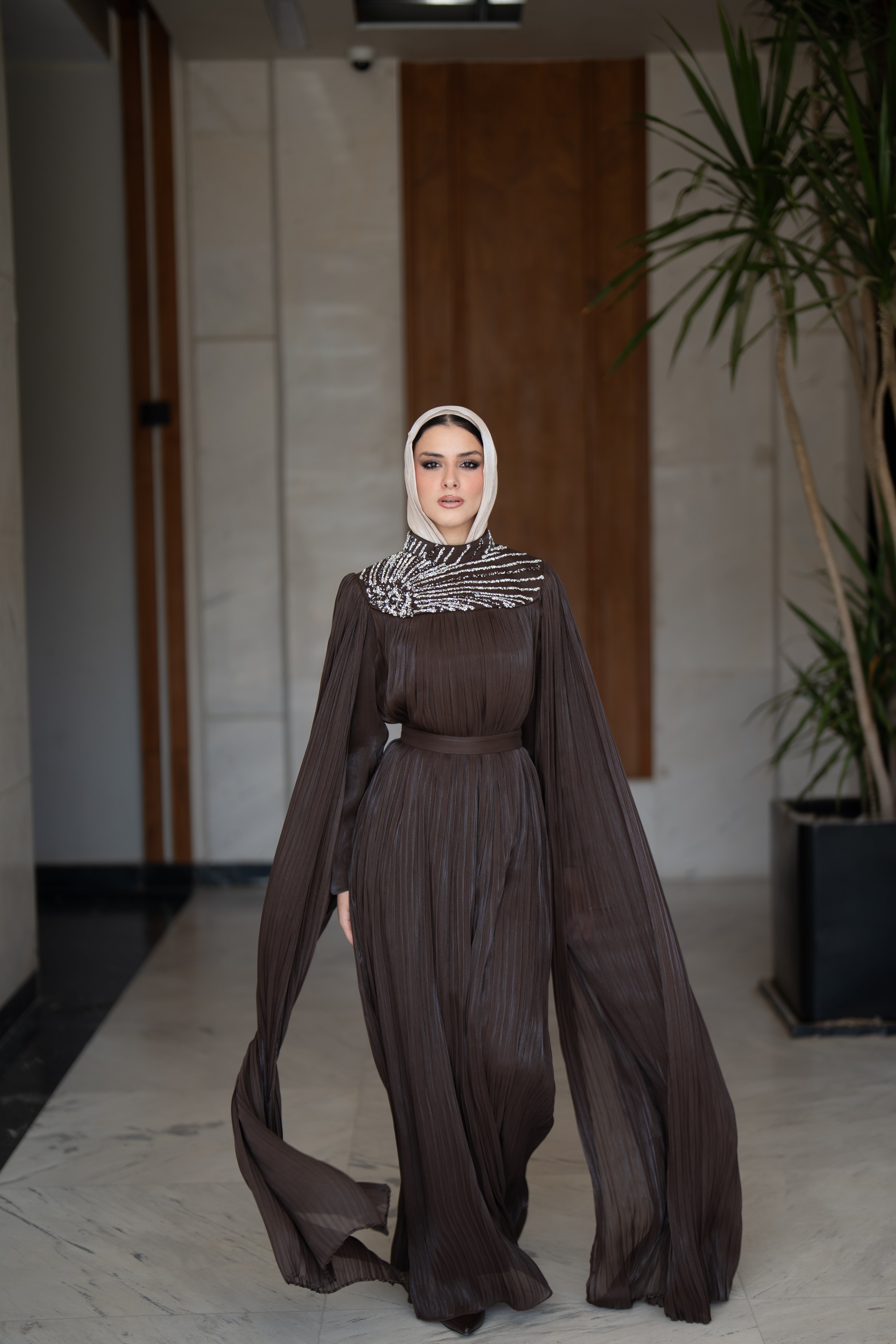 Nadia Dress - Chocolate Brown