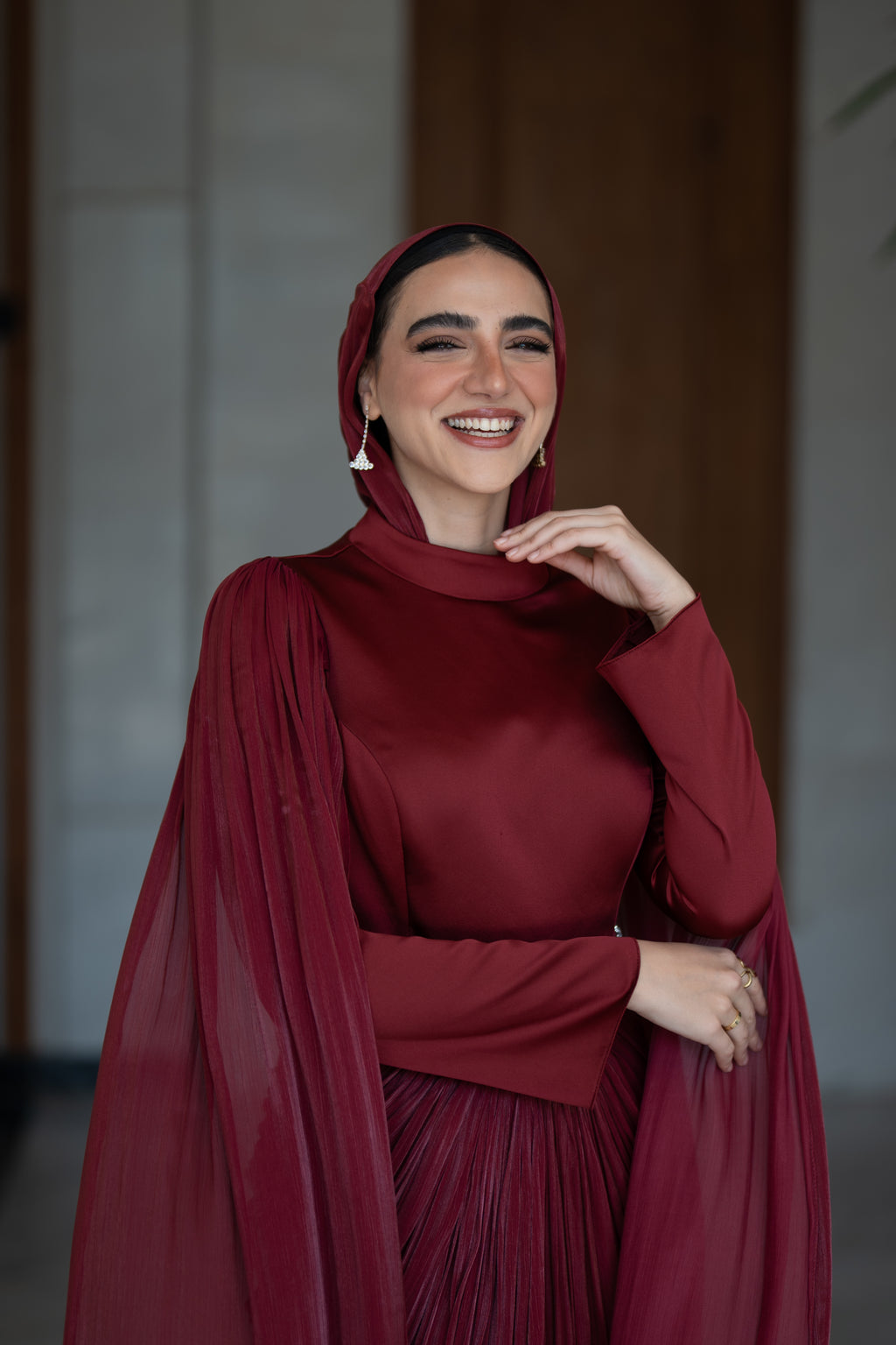 Sala Dress- Dark Red