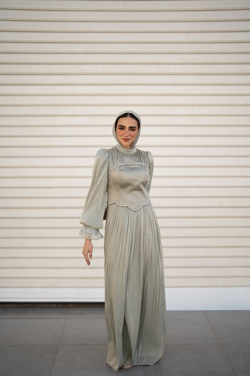 Elara Dress - Sage Green