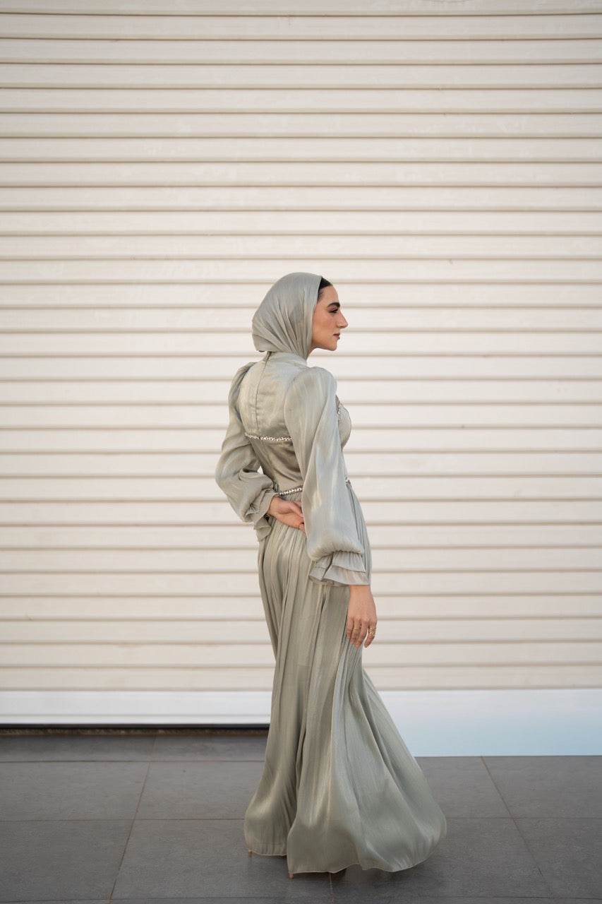 Elara Dress - Sage Green