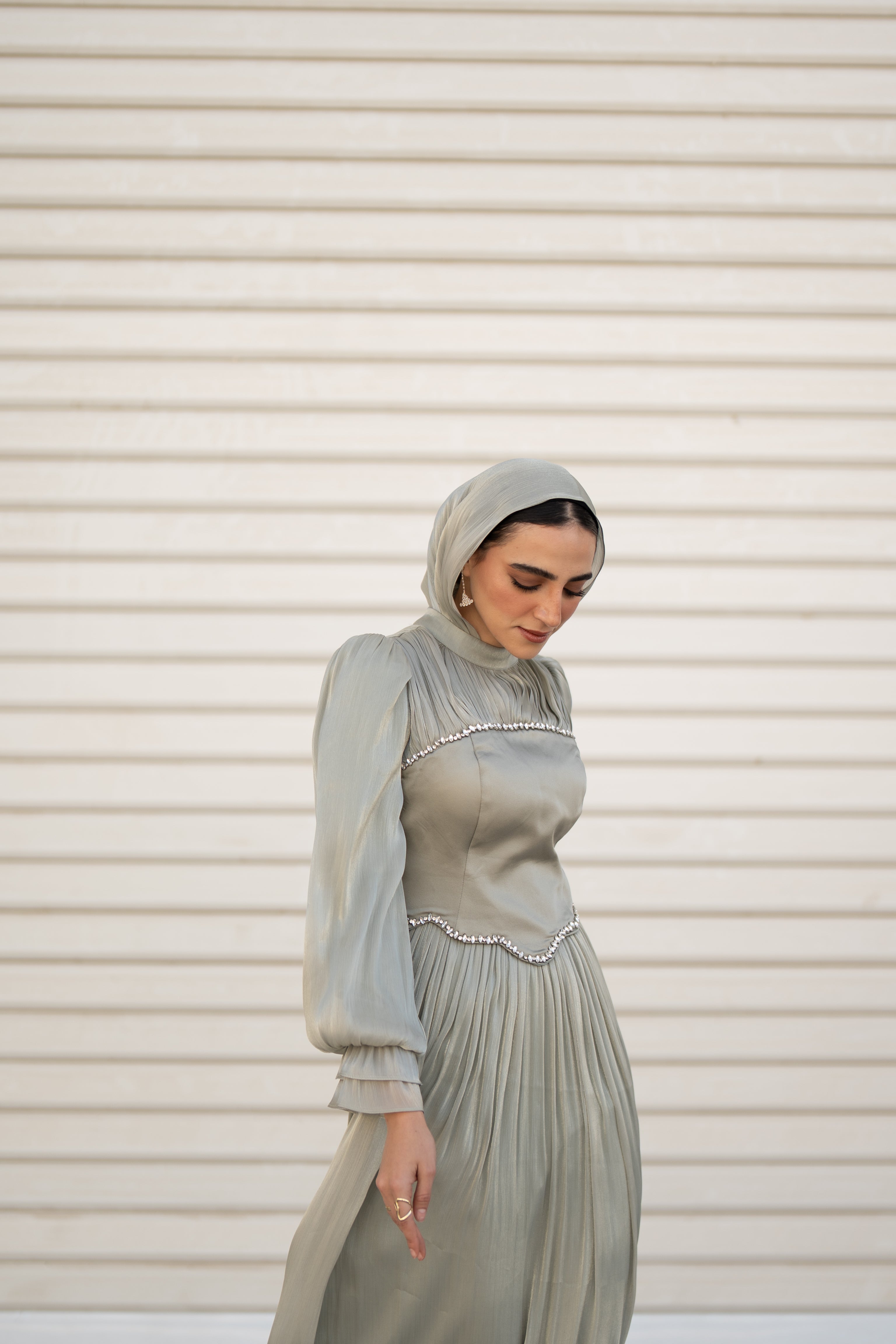 Elara Dress - Sage Green