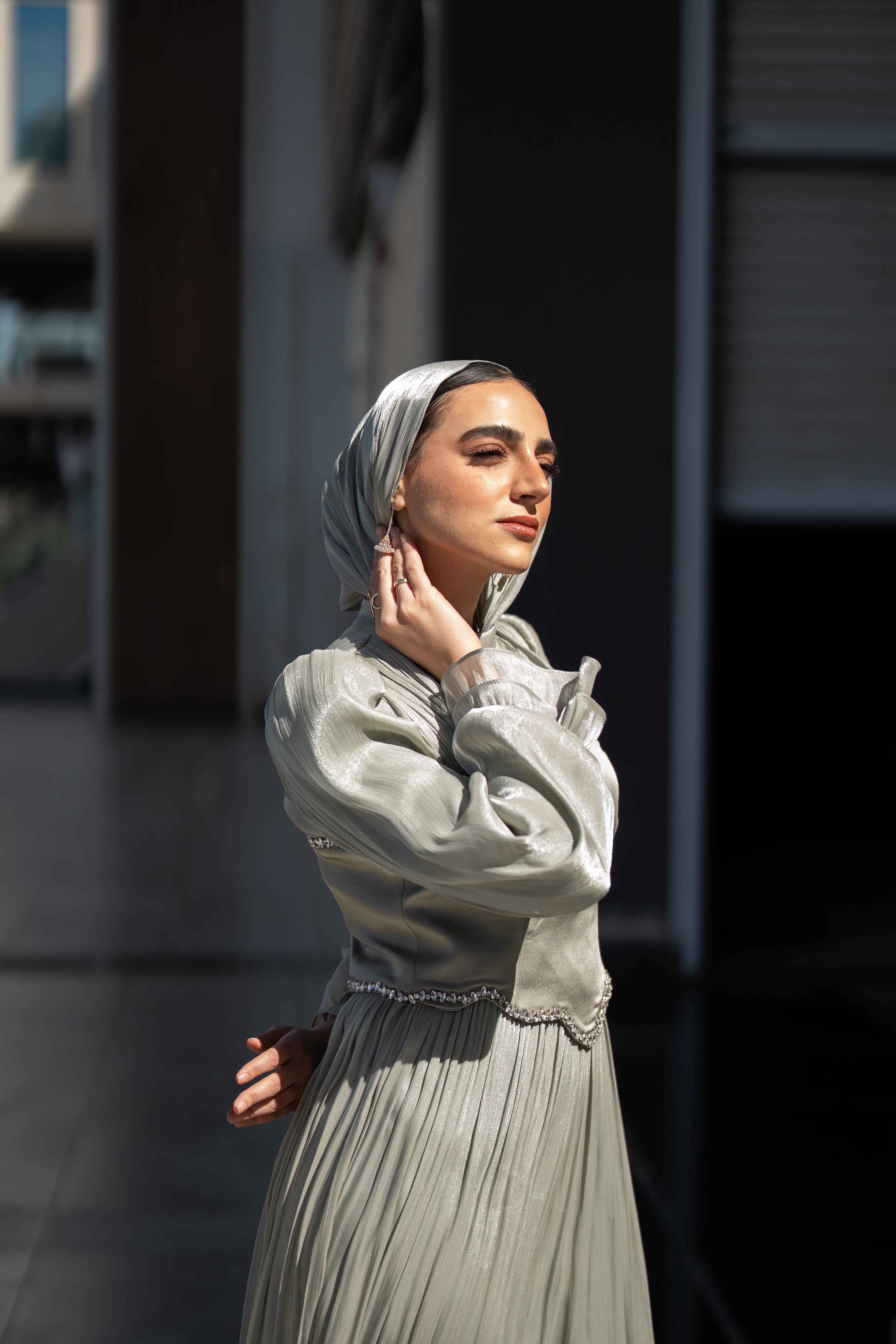 Elara Dress - Sage Green