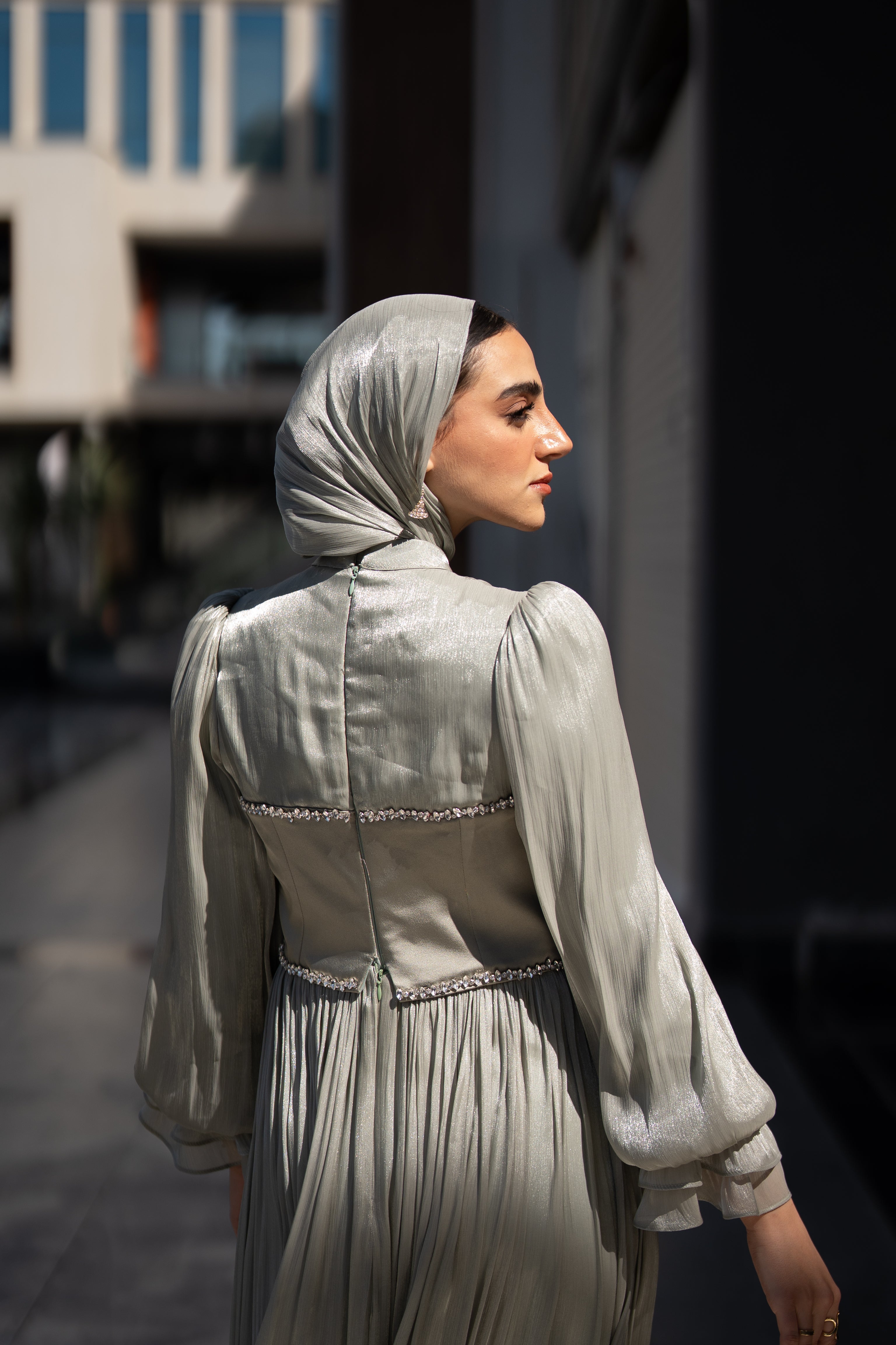Elara Dress - Sage Green