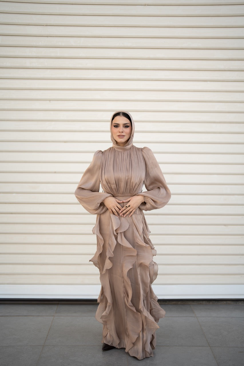 Feza Dress - Taupe