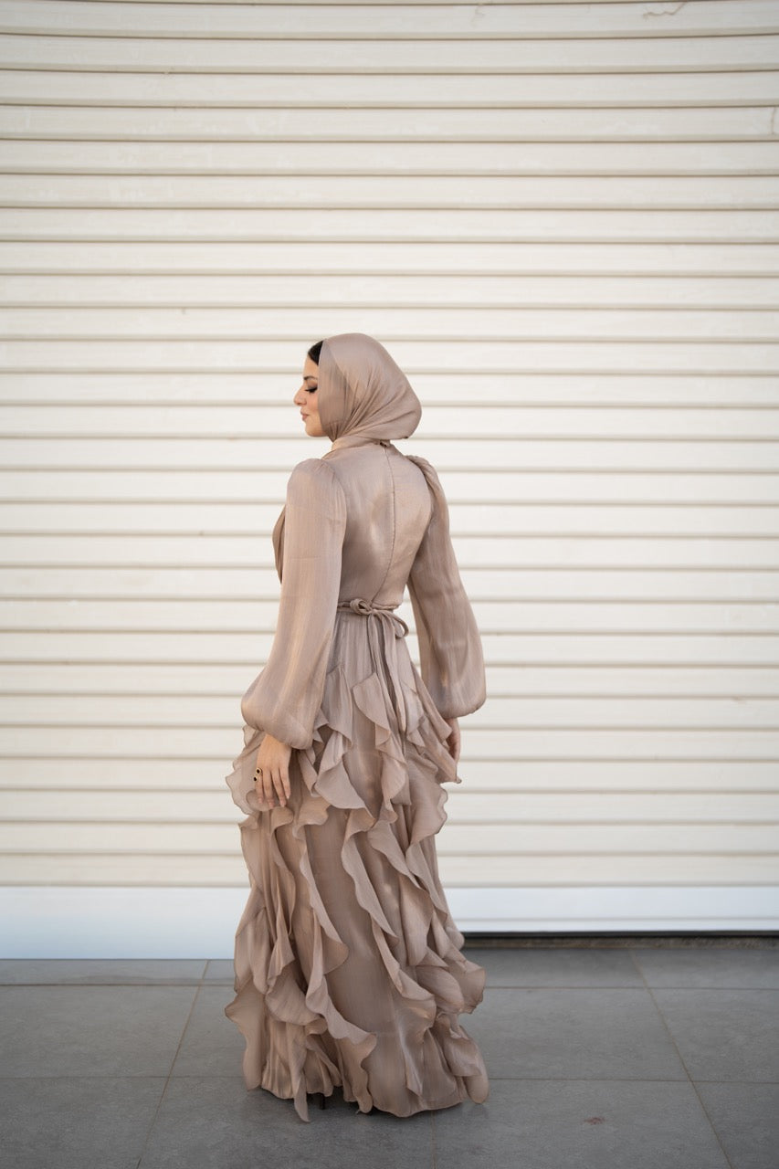 Feza Dress - Taupe