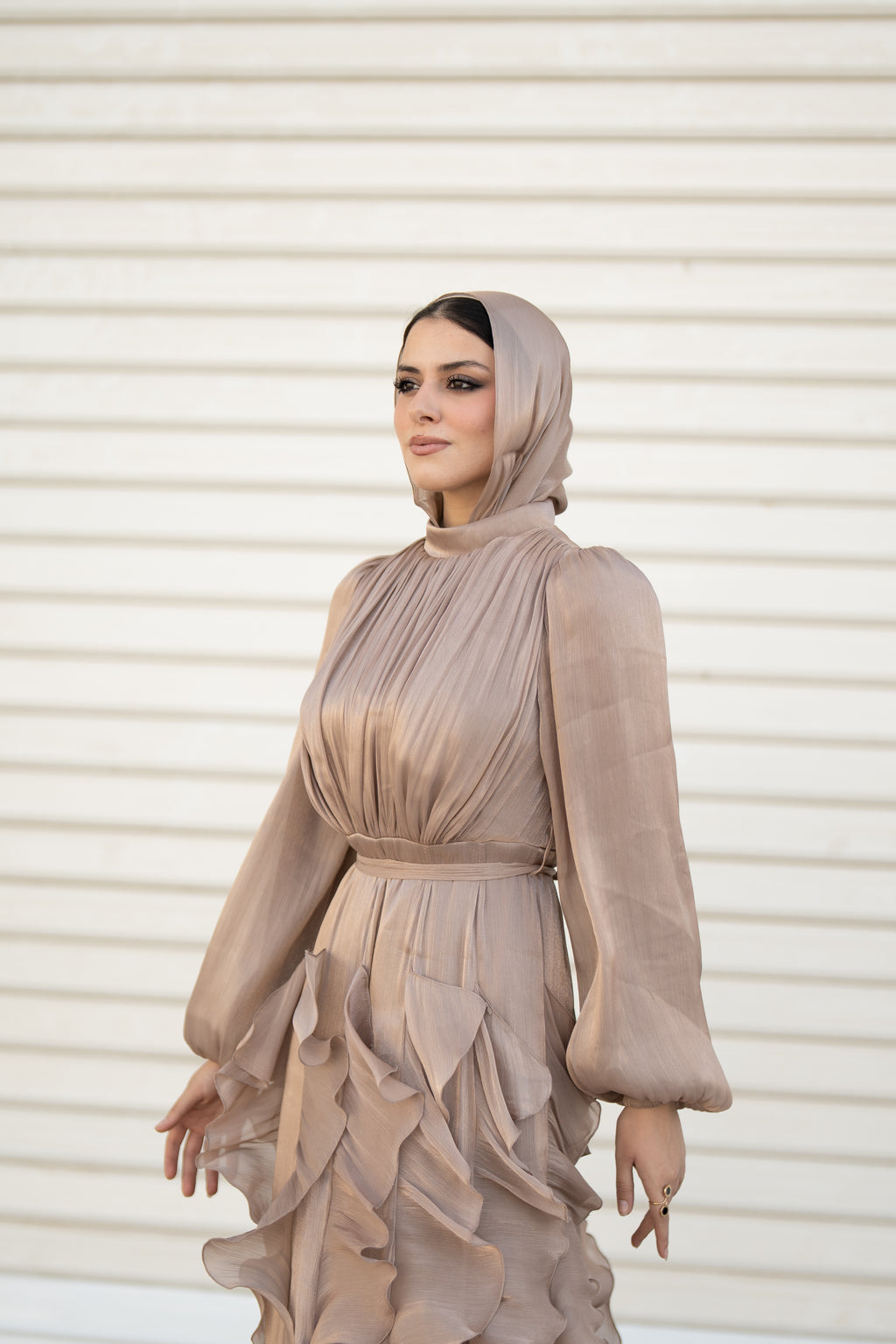 Feza Dress - Taupe