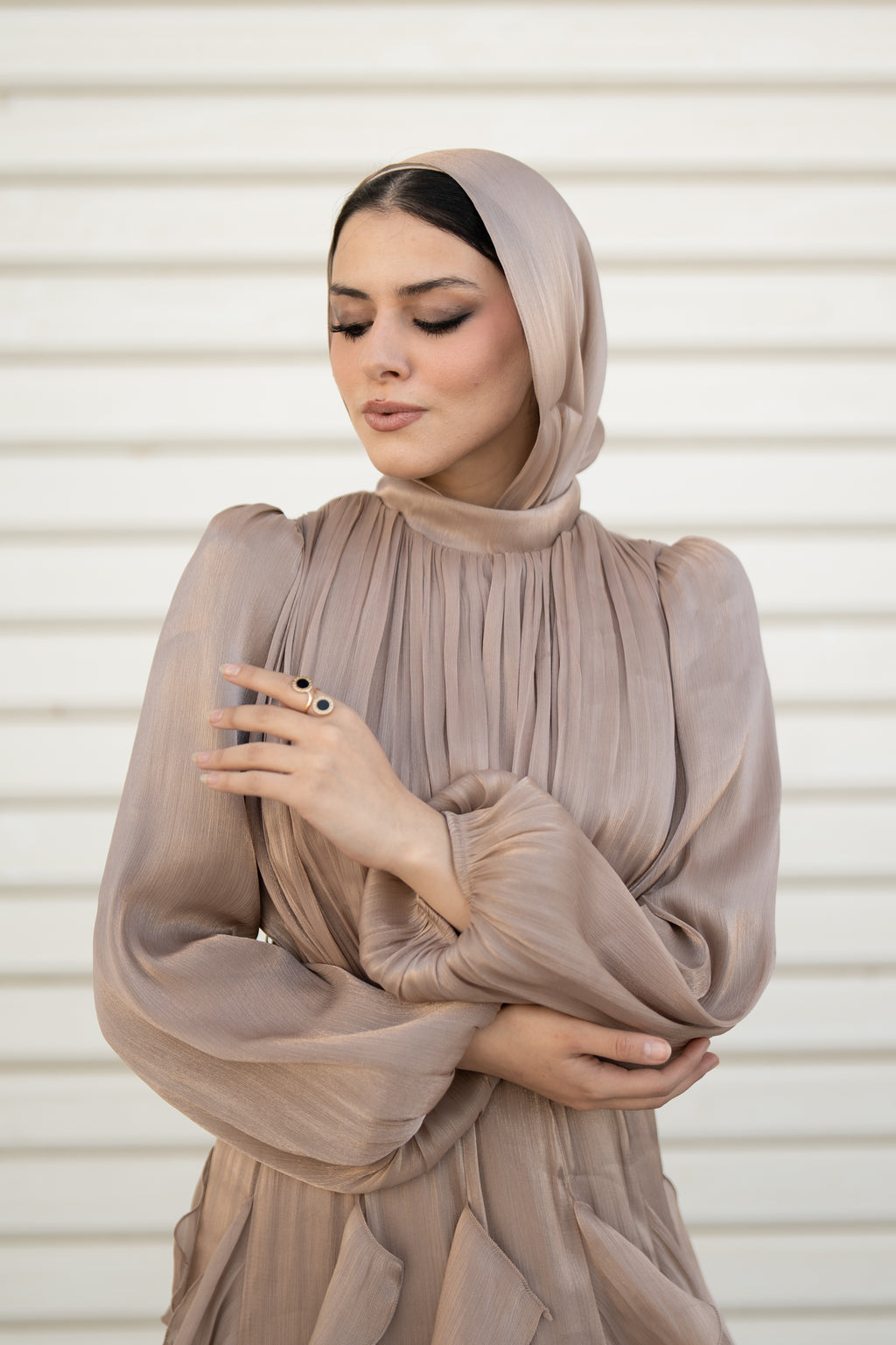 Feza Dress - Taupe