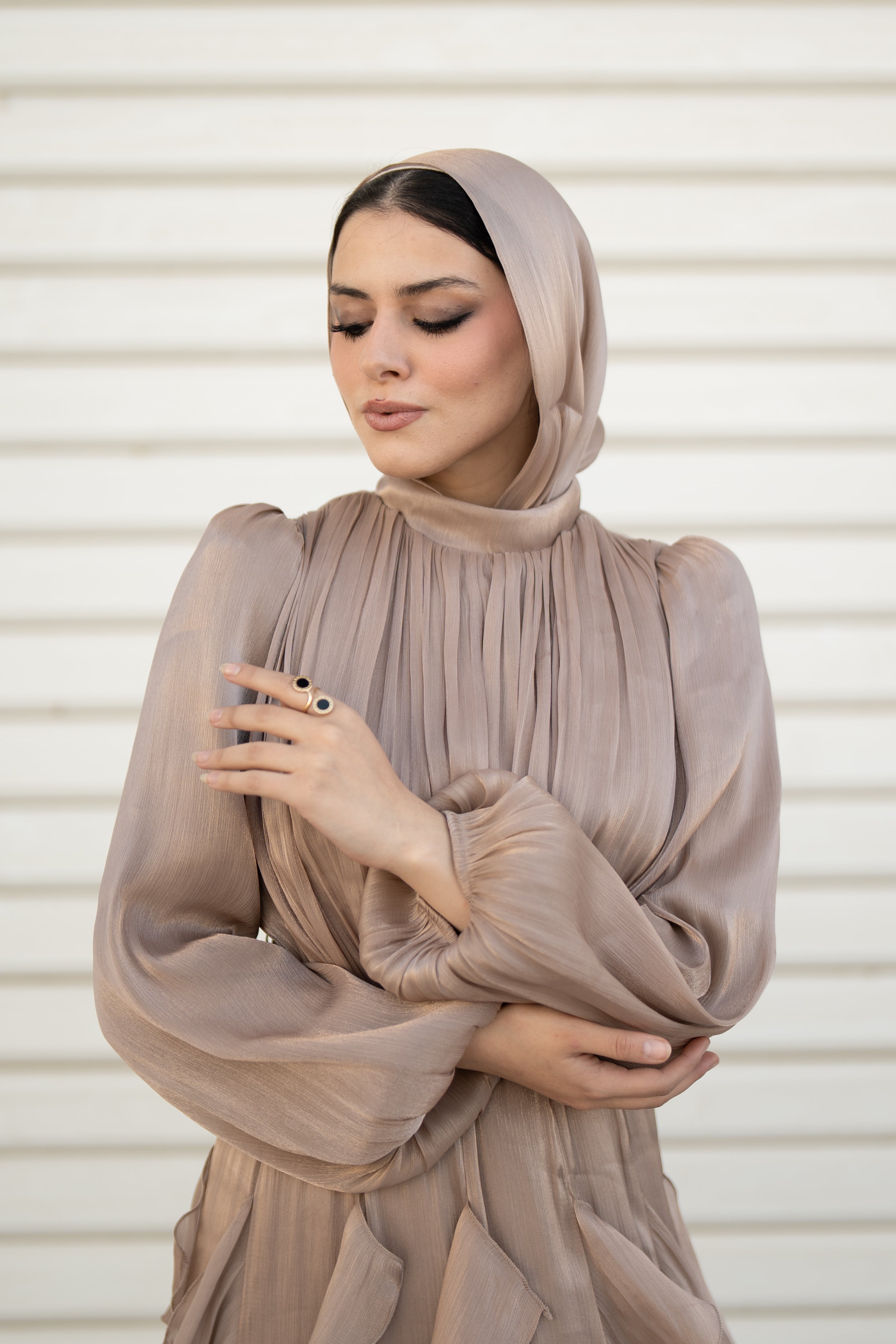 Feza Dress - Taupe