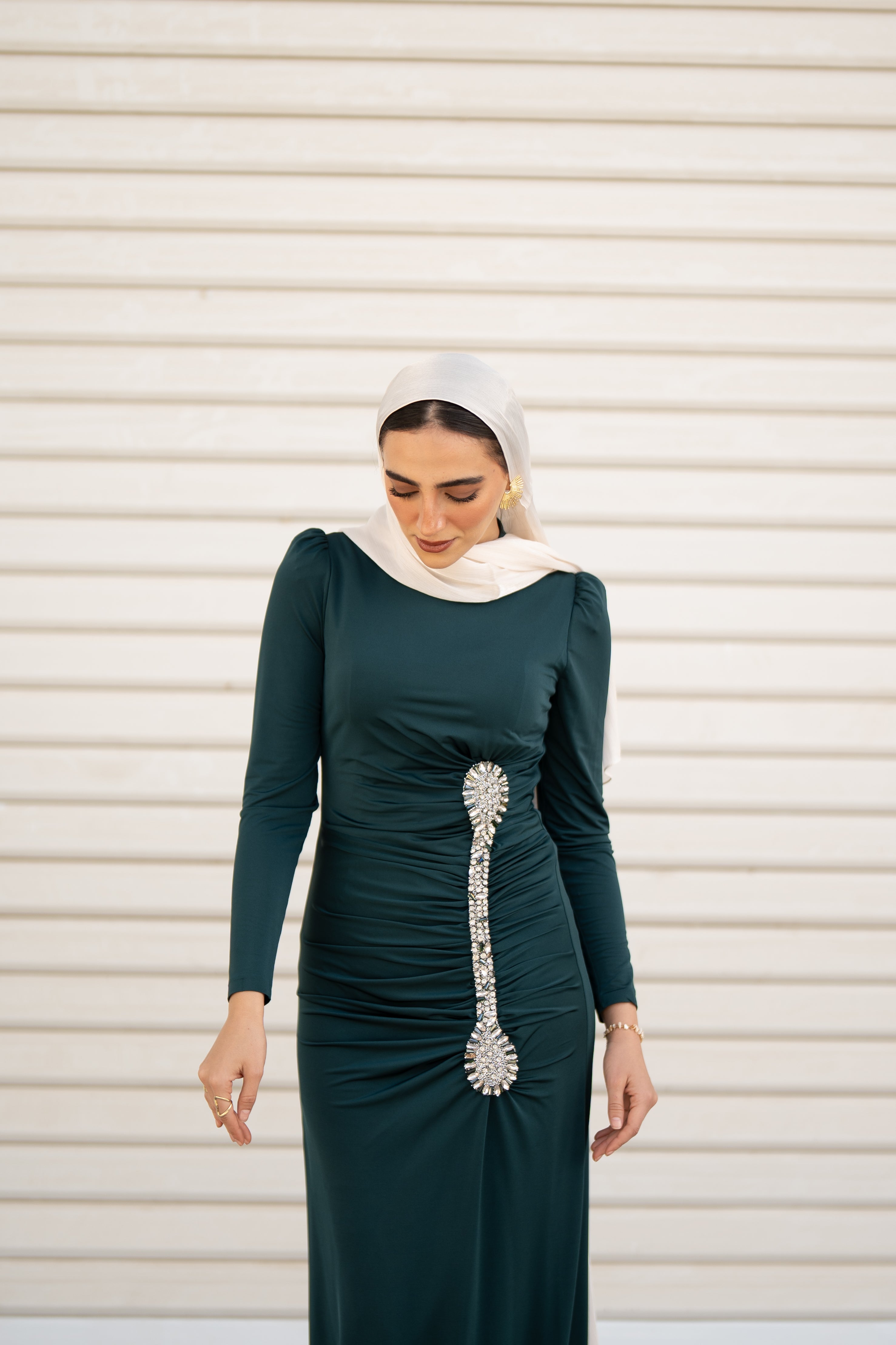 Zara Dress - Forest Green