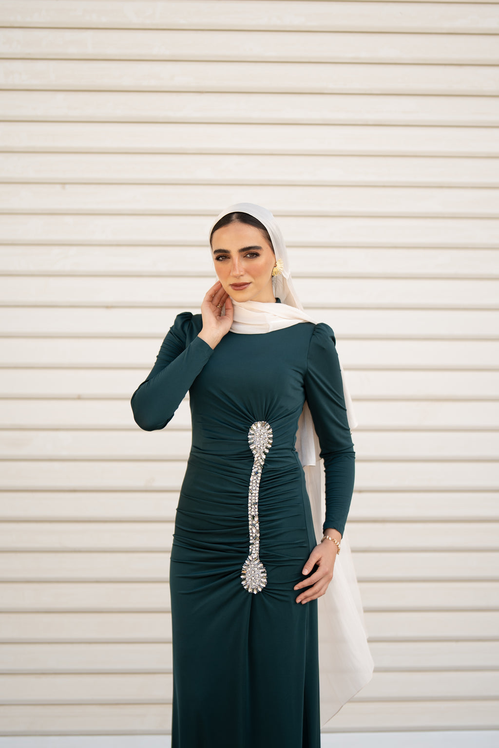 Zara Dress - Forest Green