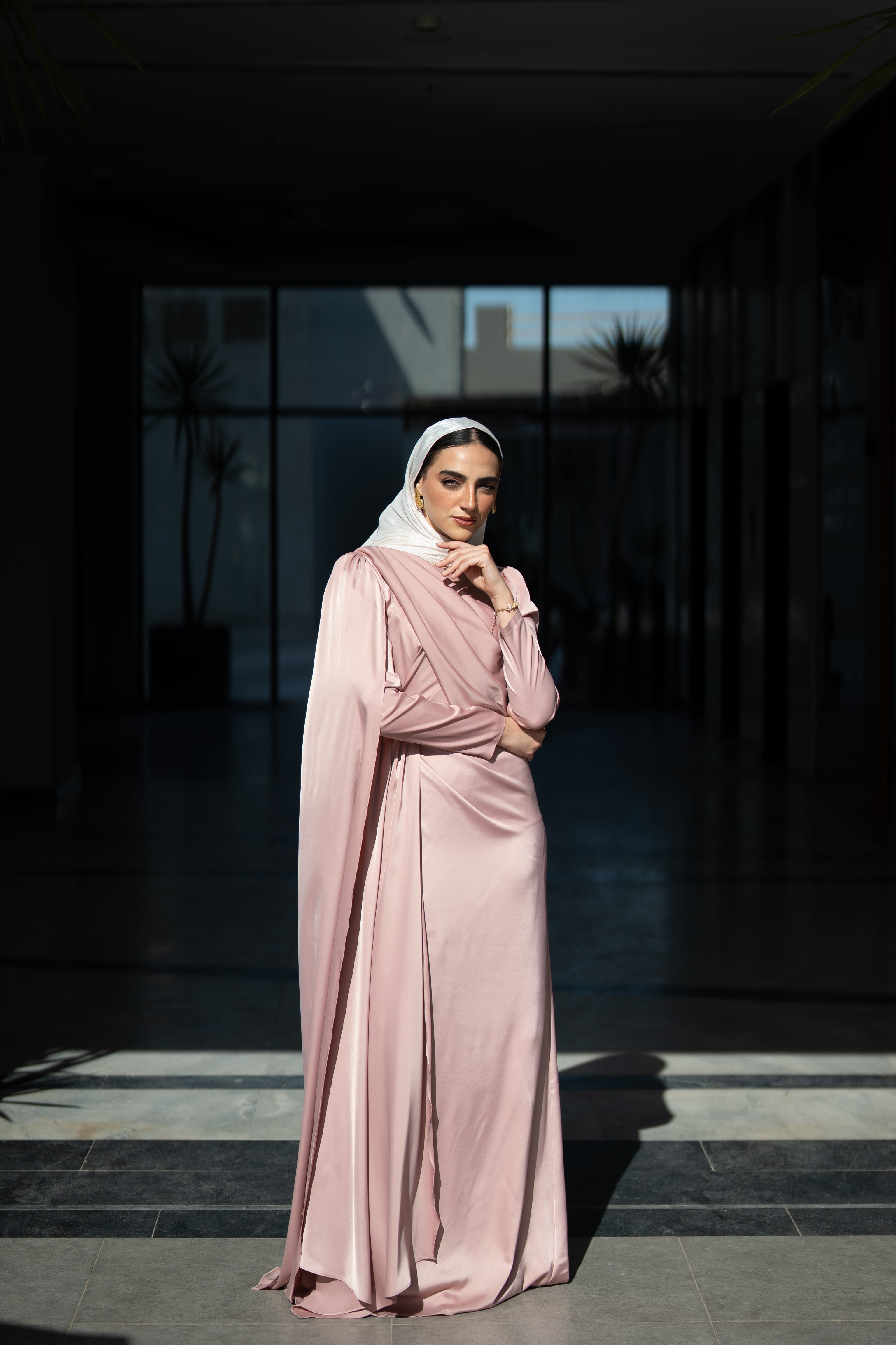 Nadia Dress - Blush Pink