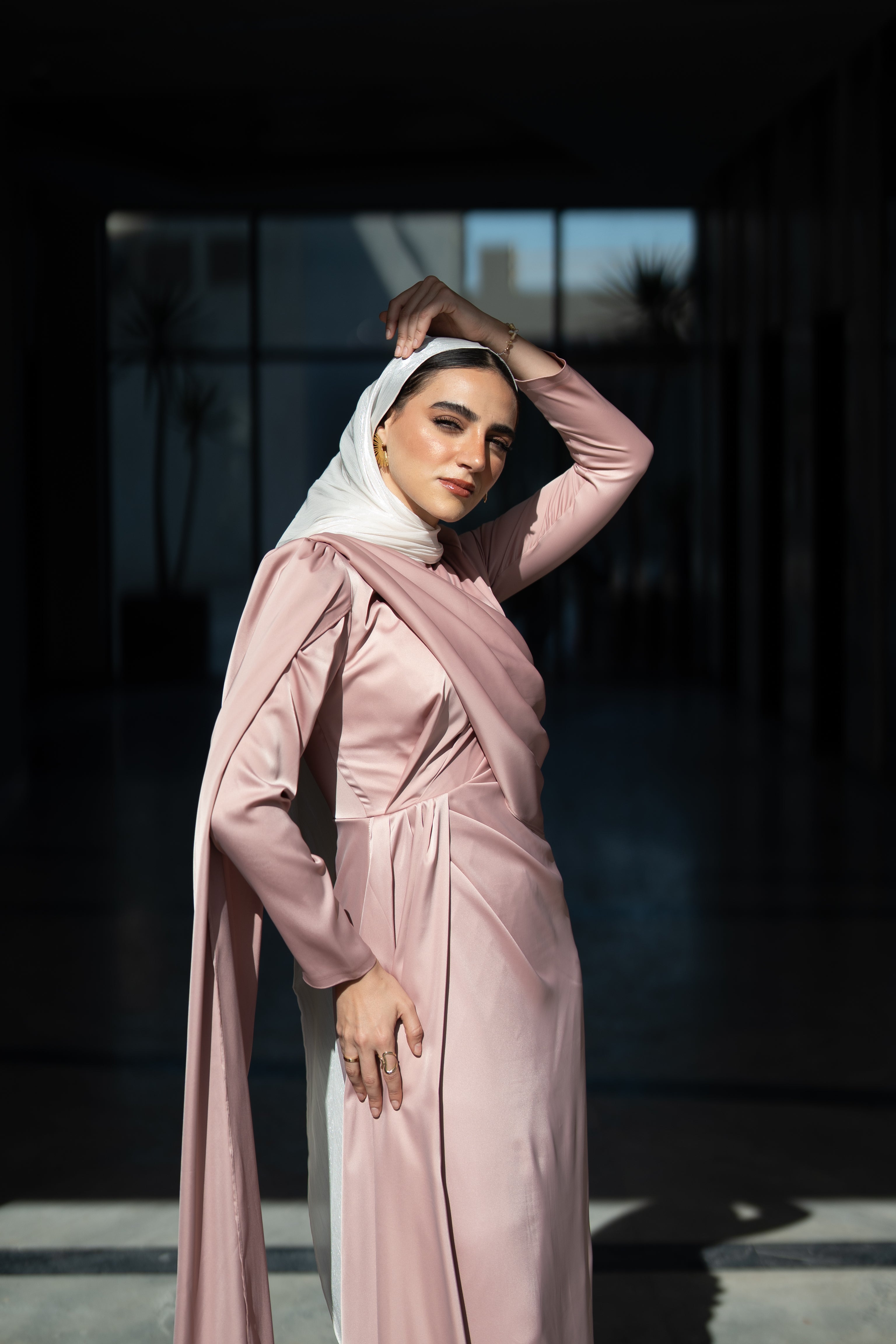 Nadia Dress - Blush Pink
