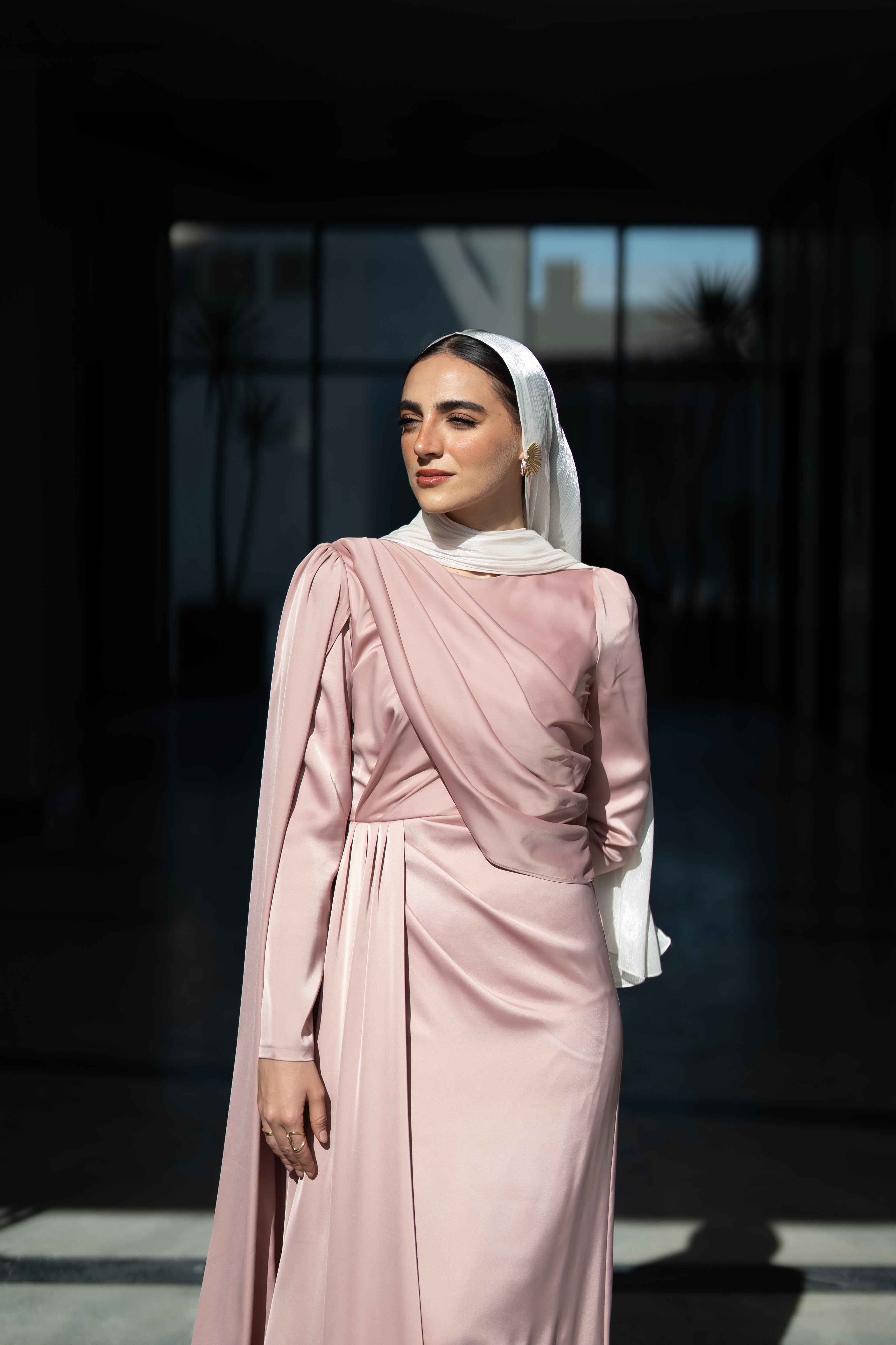 Nadia Dress - Blush Pink