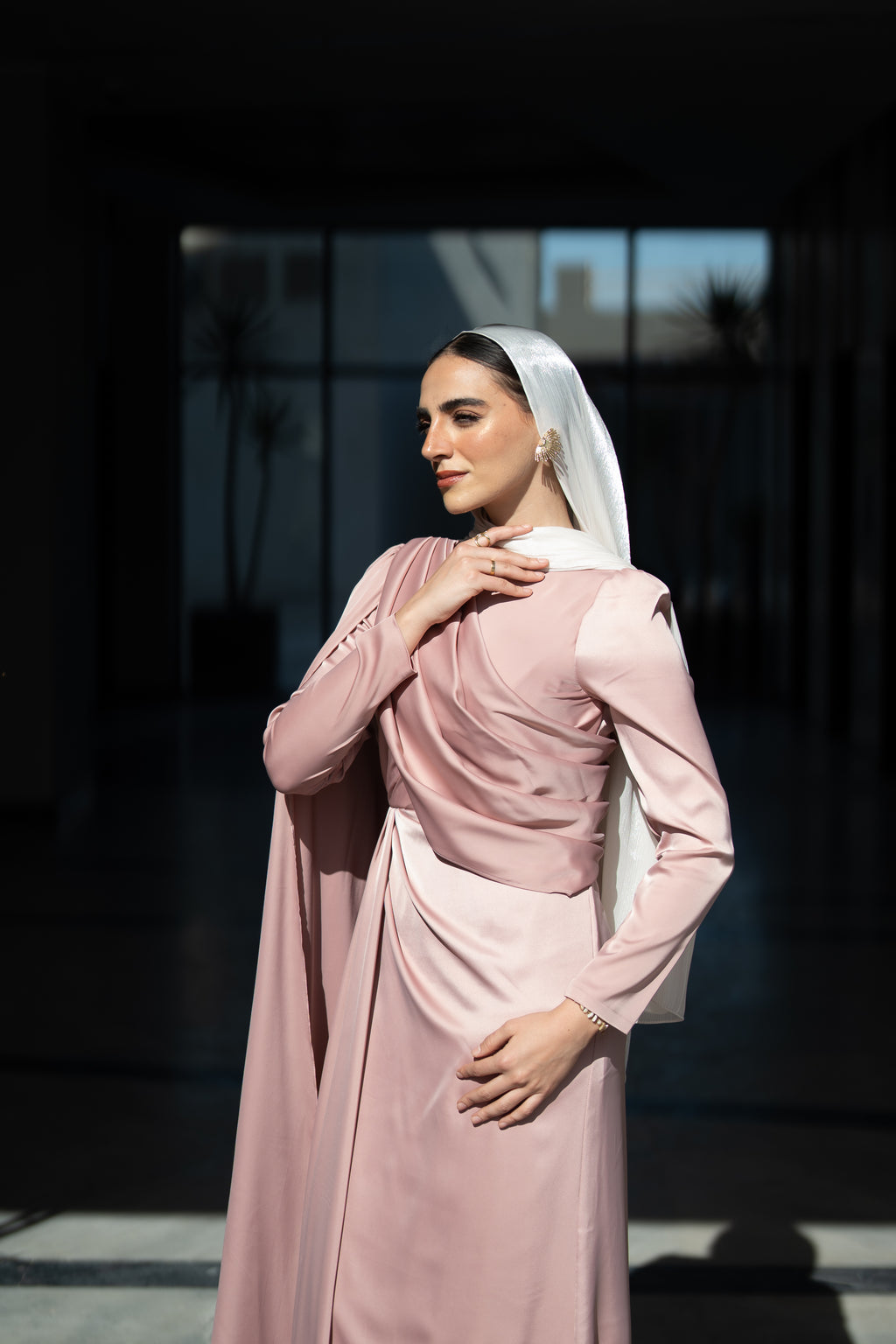 Nadia Dress - Blush Pink