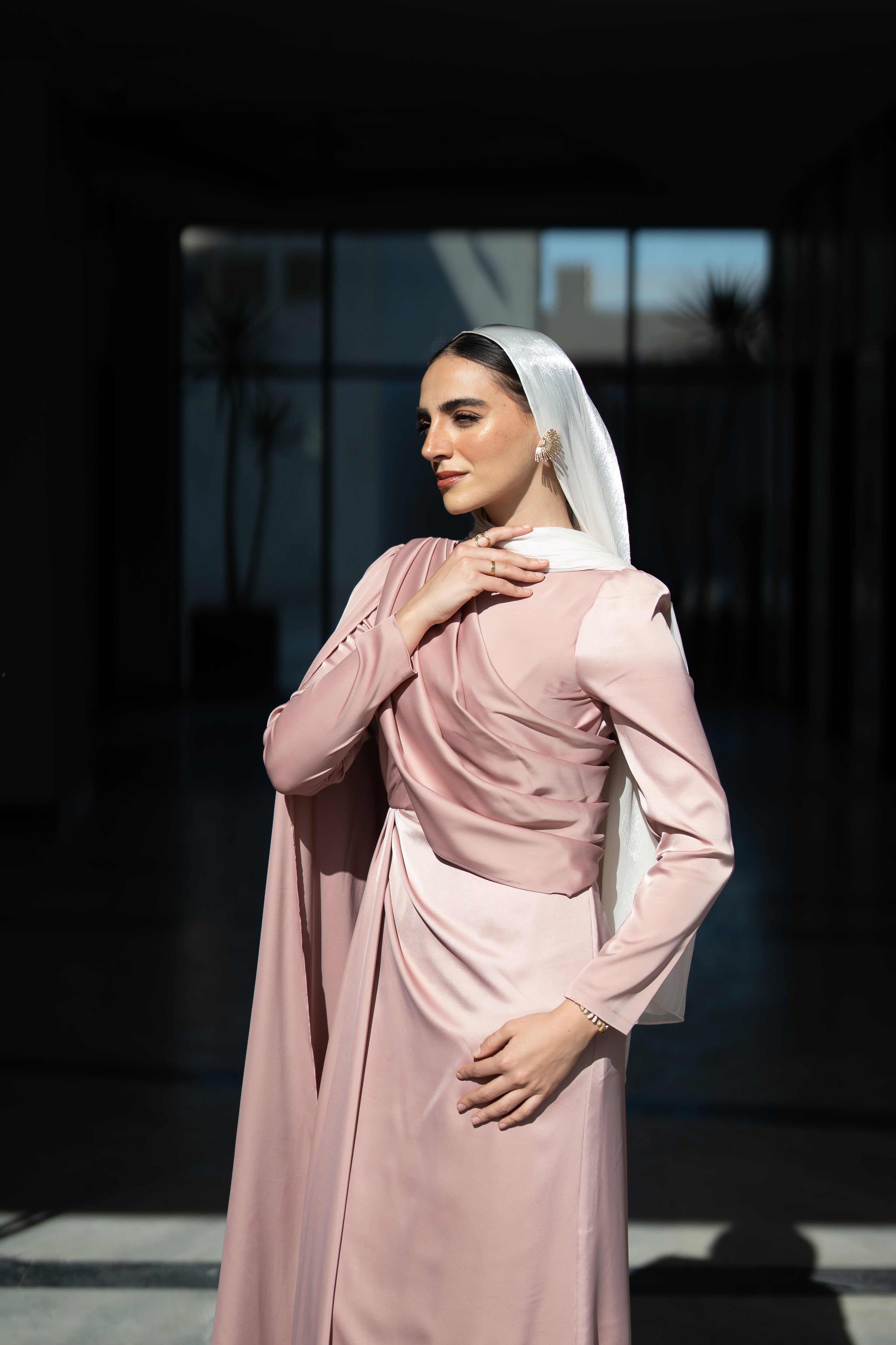 Nadia Dress - Blush Pink