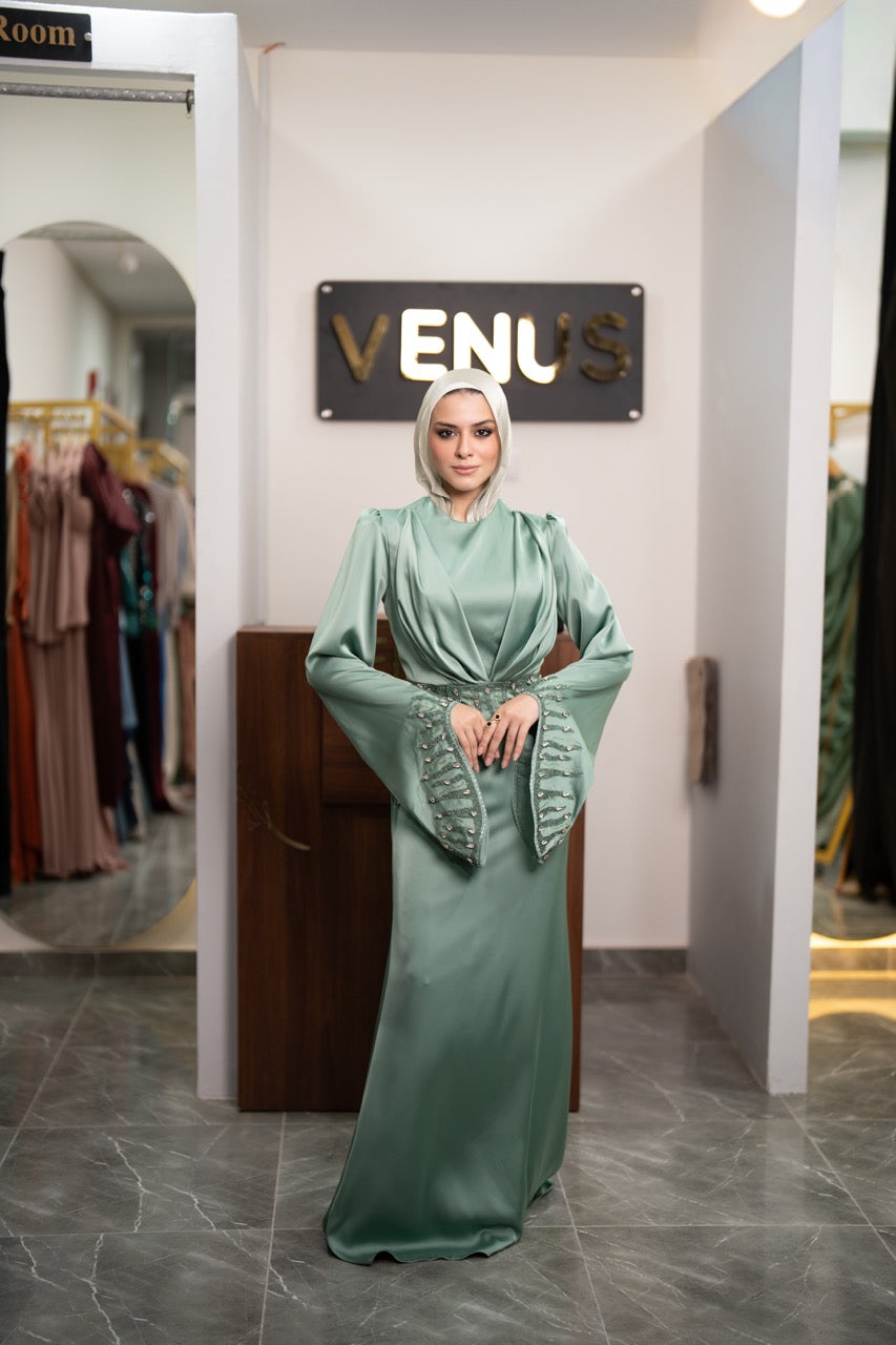 Celeste Dress - Sage Green