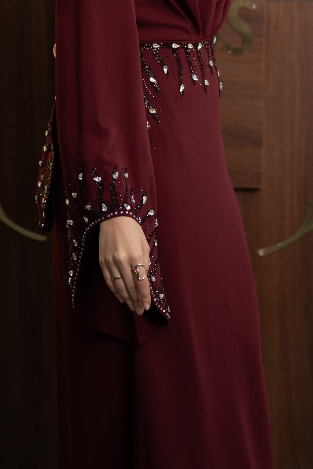 Celeste Dress - Burgundy