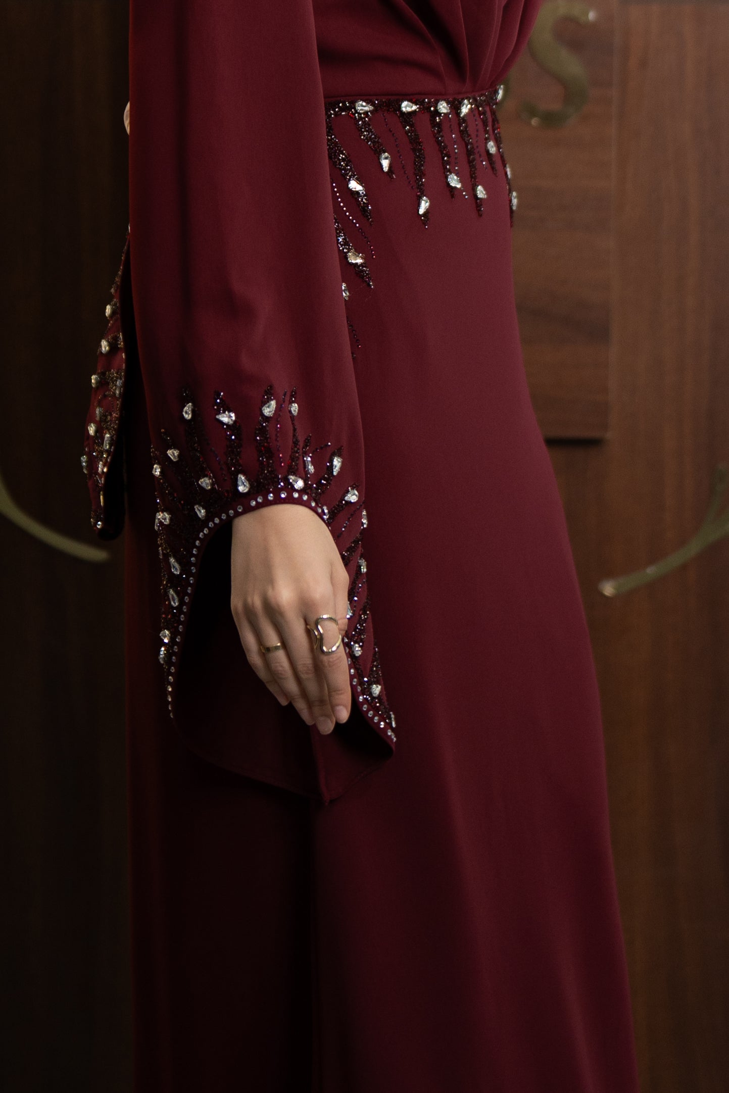 Celeste Dress - Burgundy