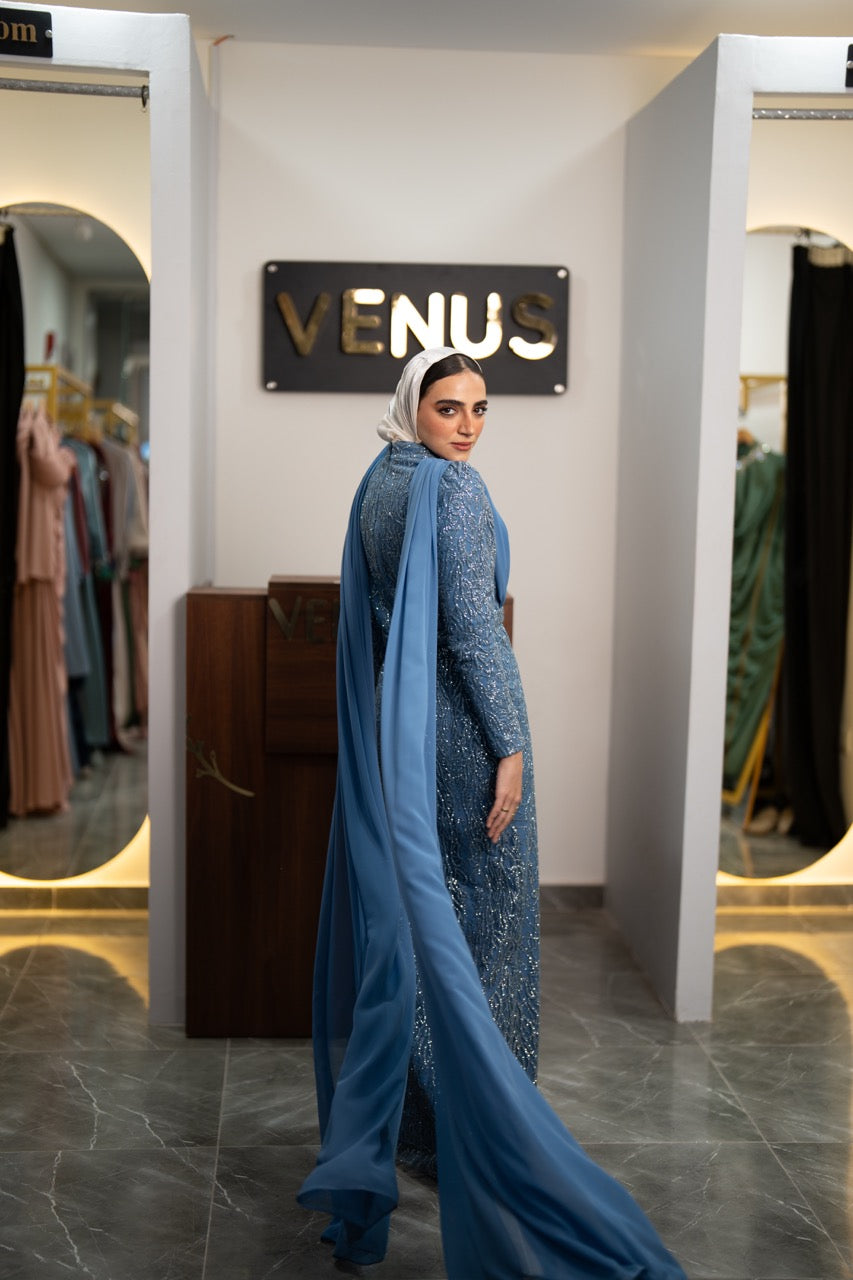 Isabella Dress - Navy Blue