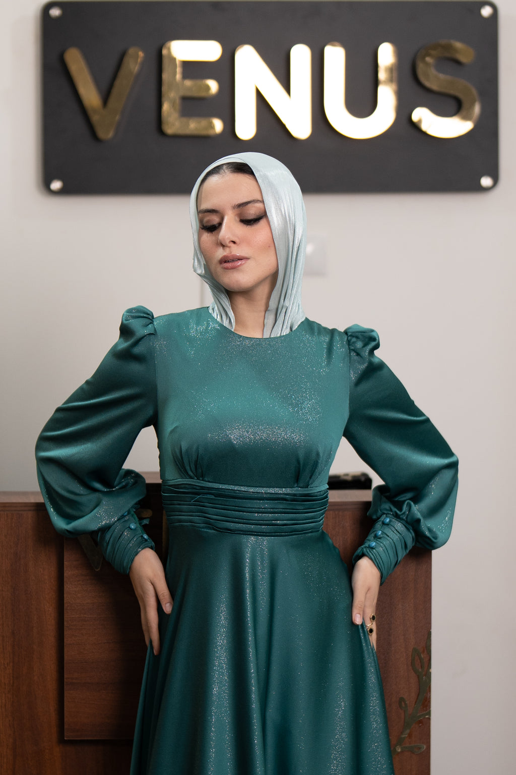 Sophia Dress - Turquoise
