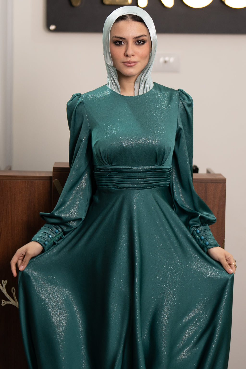 Sophia Dress - Turquoise