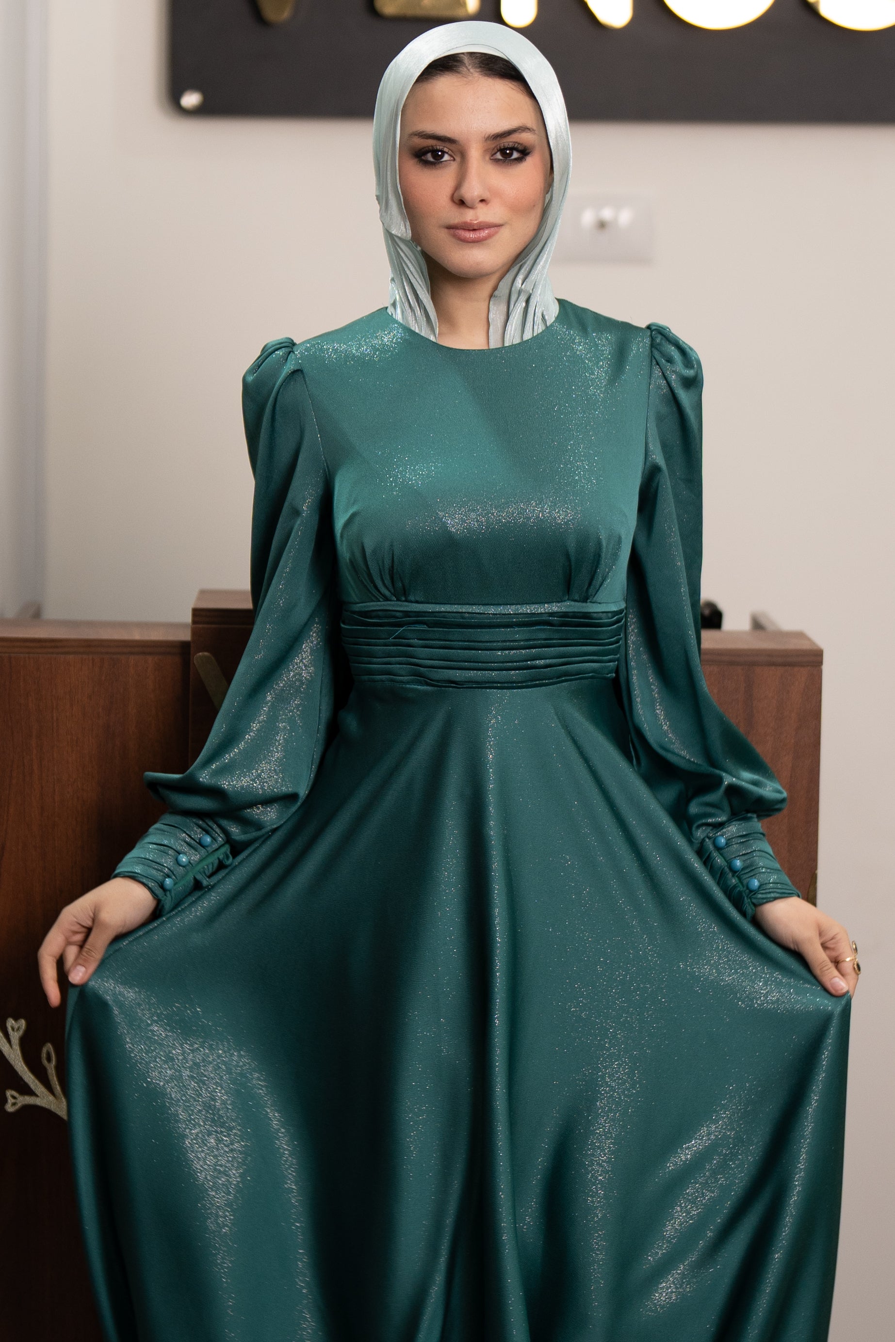 Sophia Dress - Turquoise
