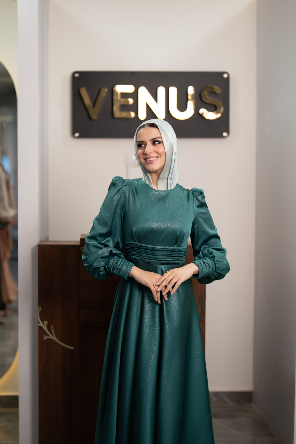 Sophia Dress - Turquoise