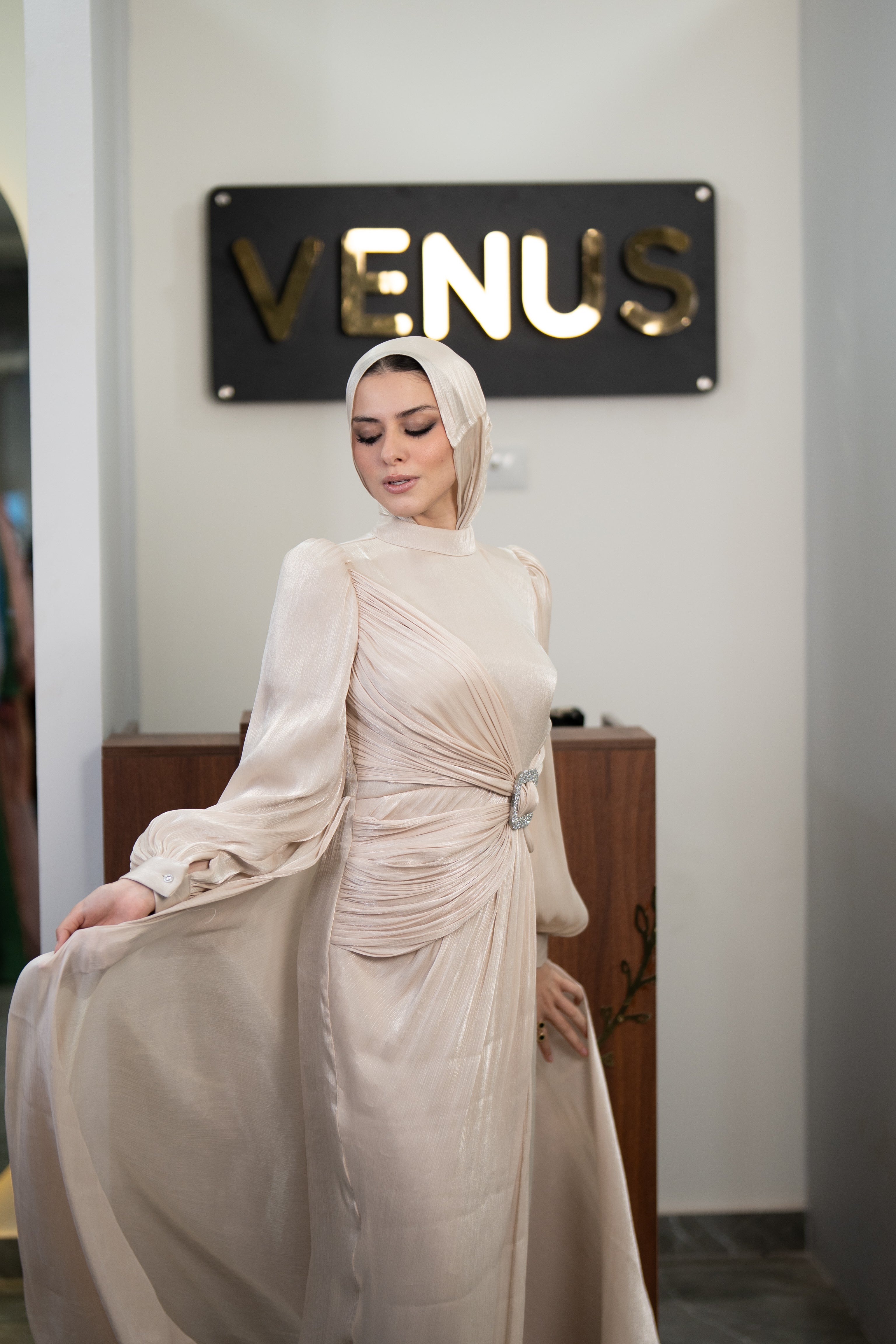 Anastasia Dress - Champagne