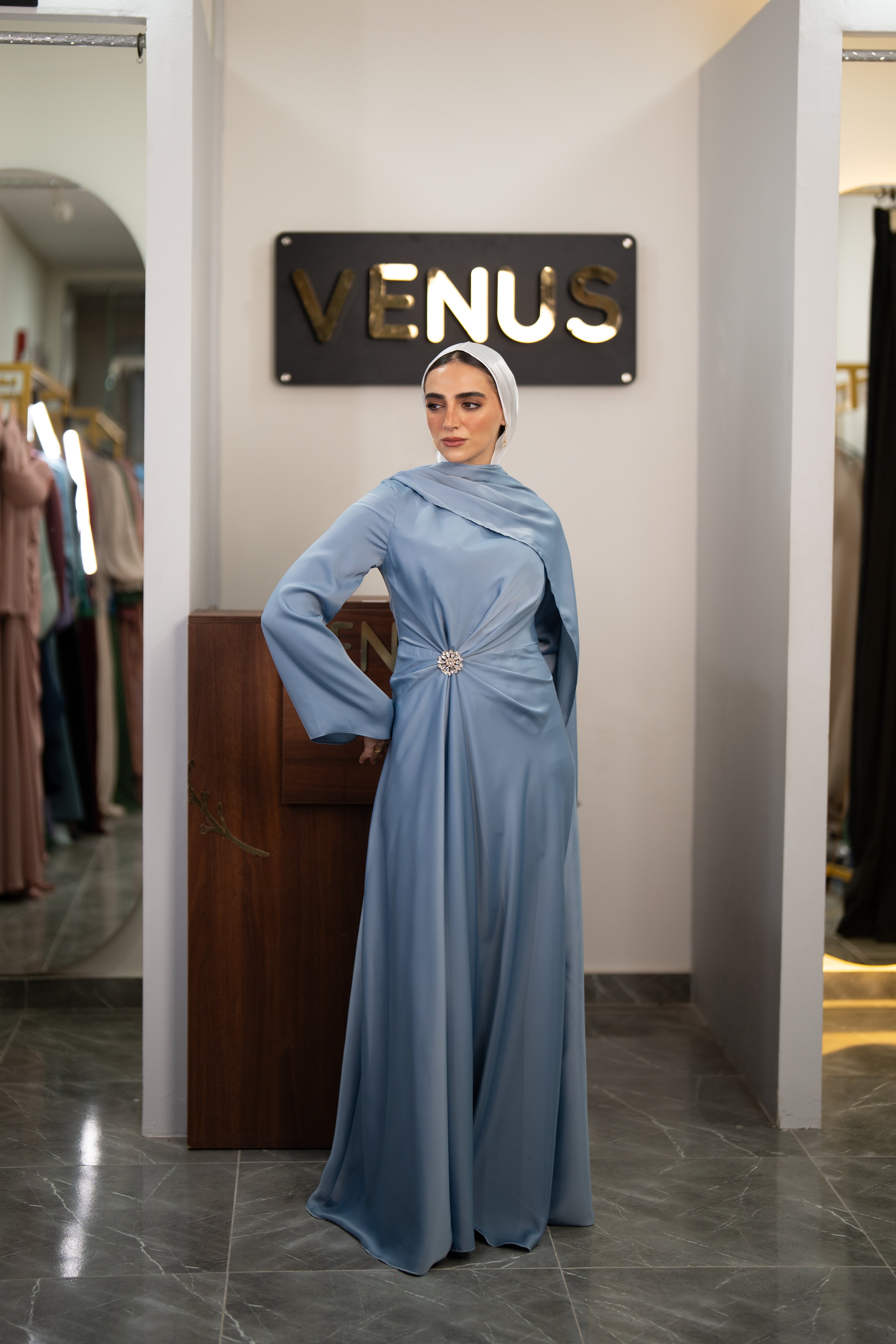 Celestine Dress - Blue