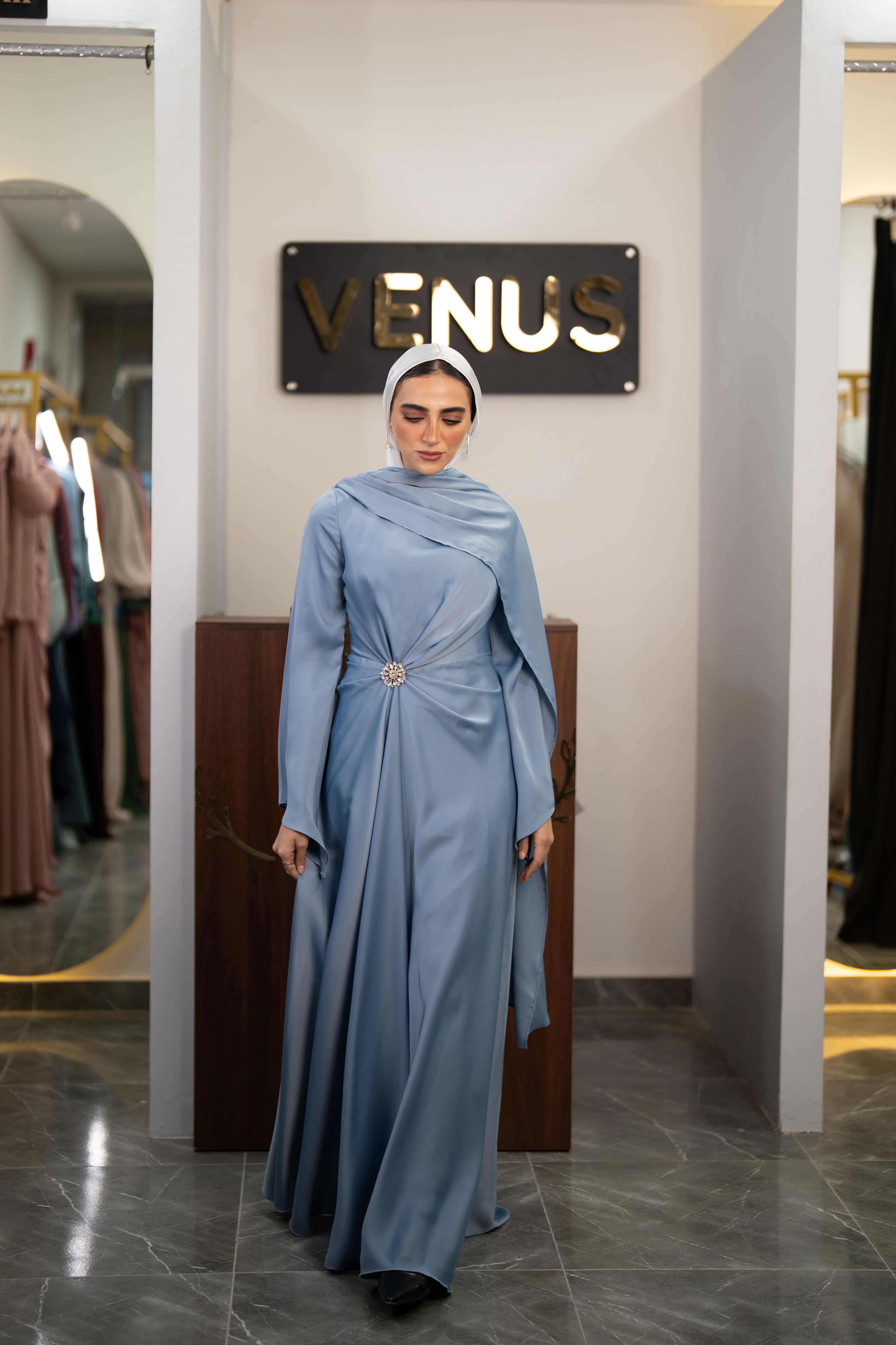 Celestine Dress - Blue