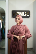 Rosette Dress - rose pink