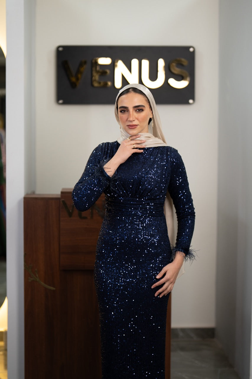 Glamour Dress - Navy