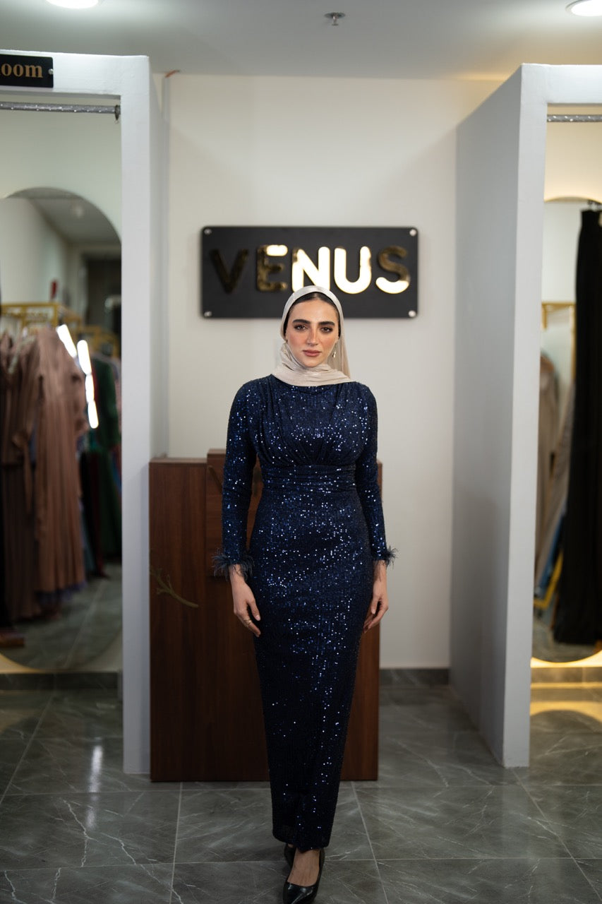 Glamour Dress - Navy