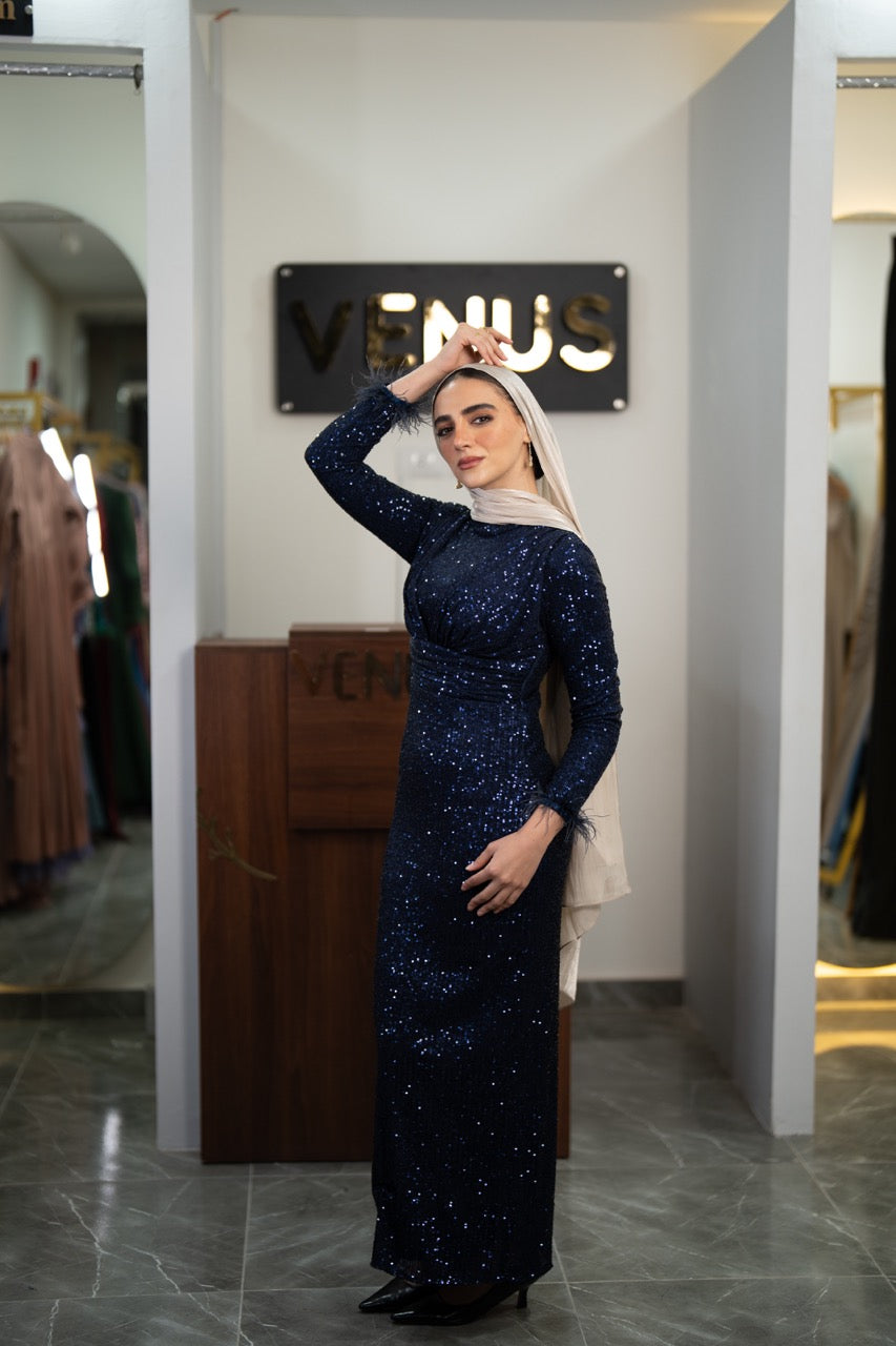 Glamour Dress - Navy