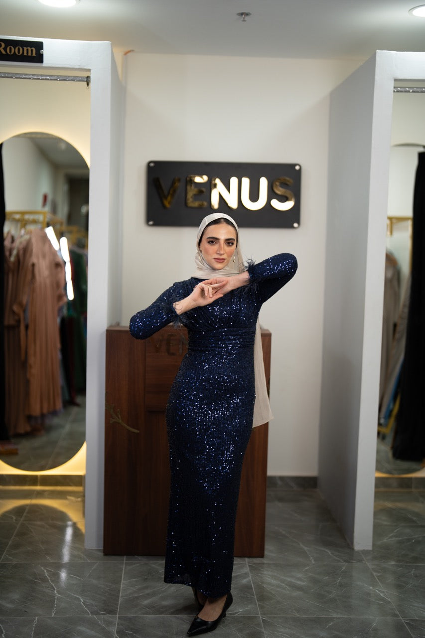 Glamour Dress - Navy