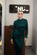 Glamour Dress - dark green