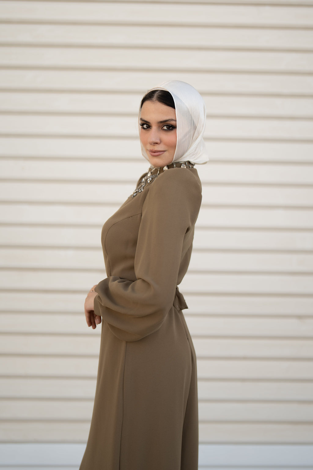 Majesty Dress - Olive