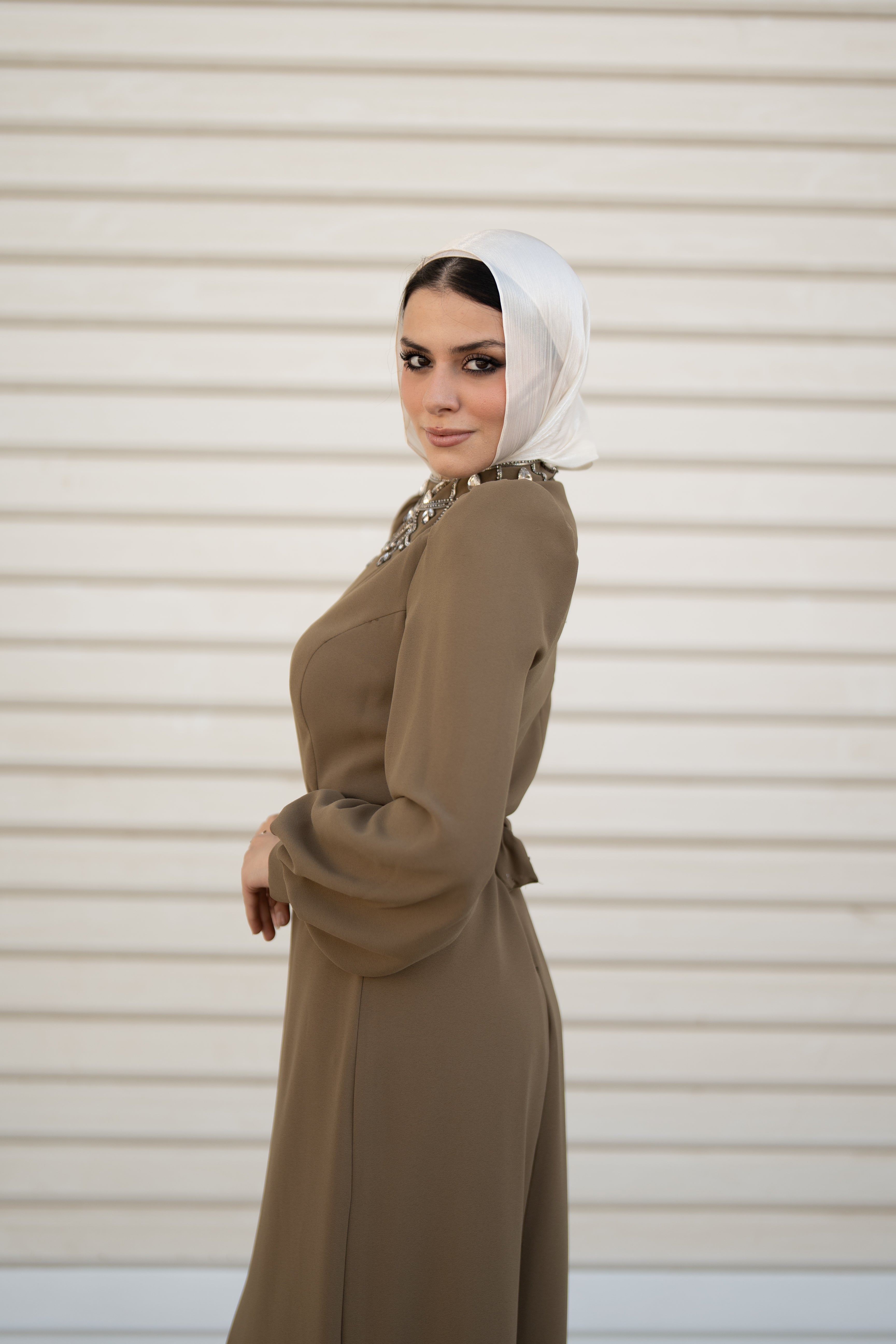 Majesty Dress - Olive
