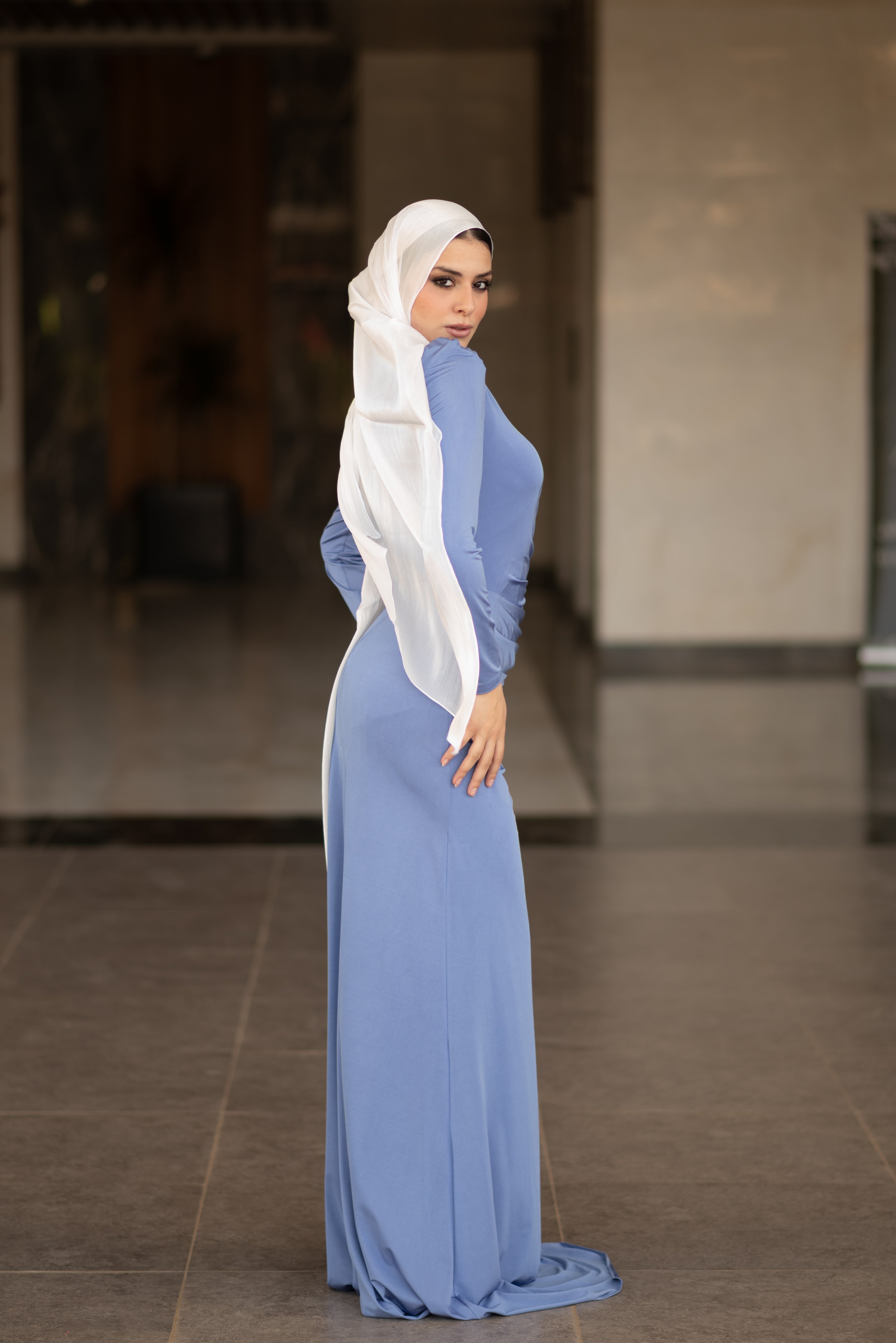 Zara Dress - Periwinkle Blue